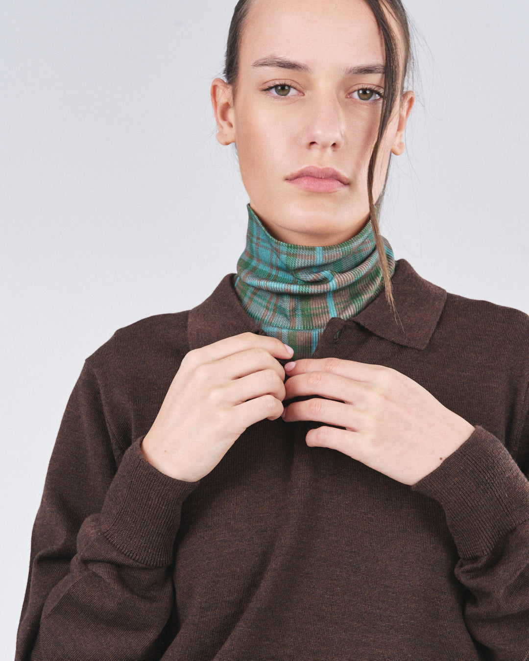 Neck Piece 220, Night Tartan Atelier E.B