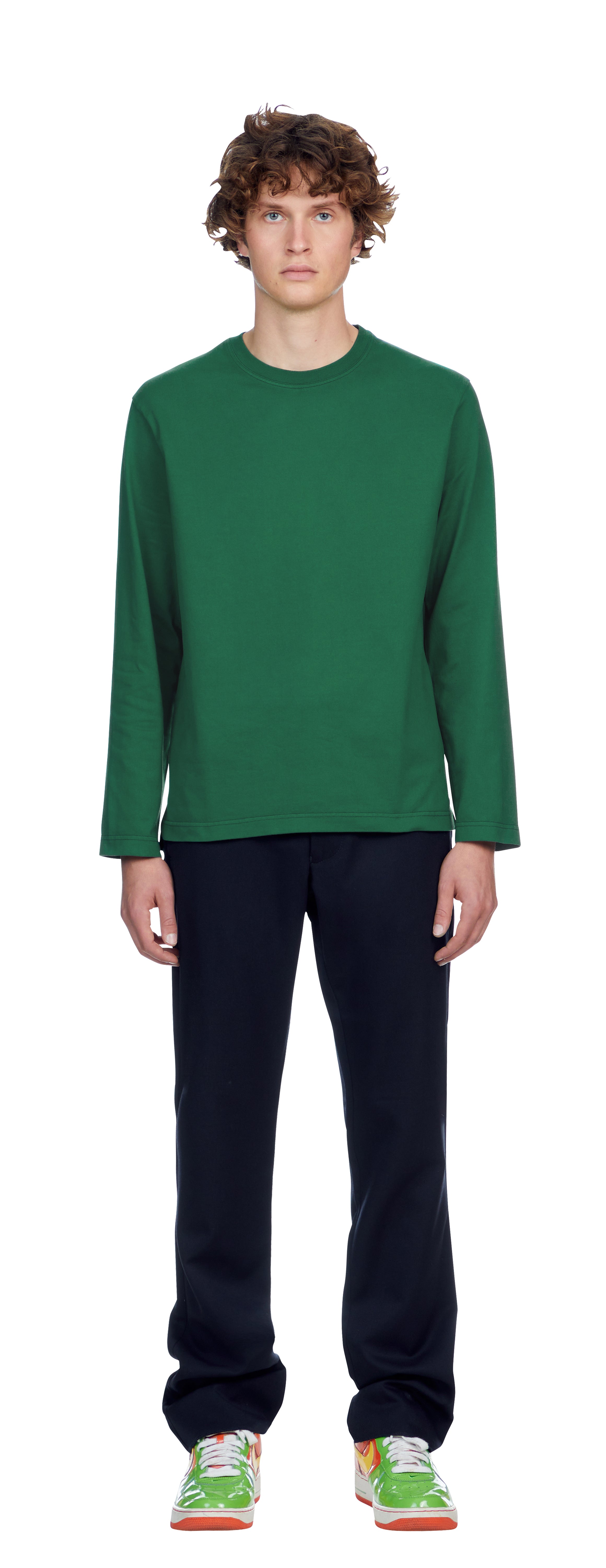 Boxy Longsleeve, Cedro Green