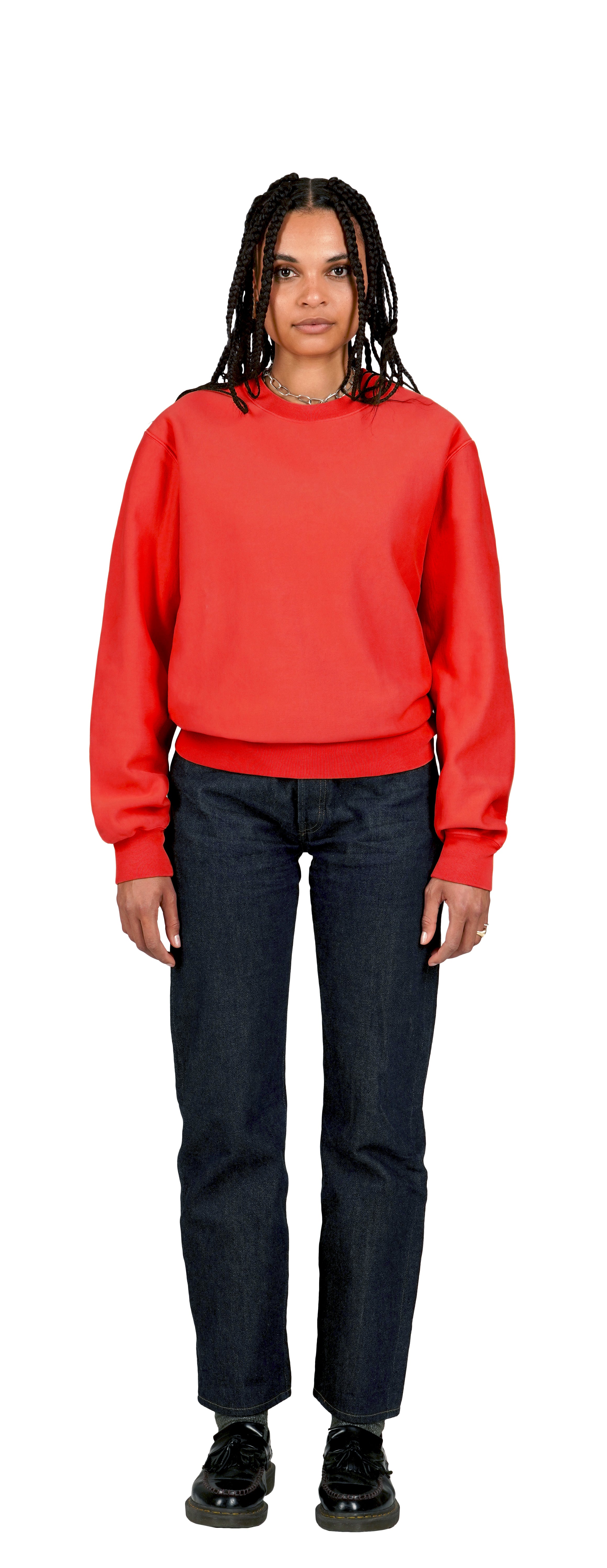Classic Sweatshirt Crossgrain, Scarlet Sol