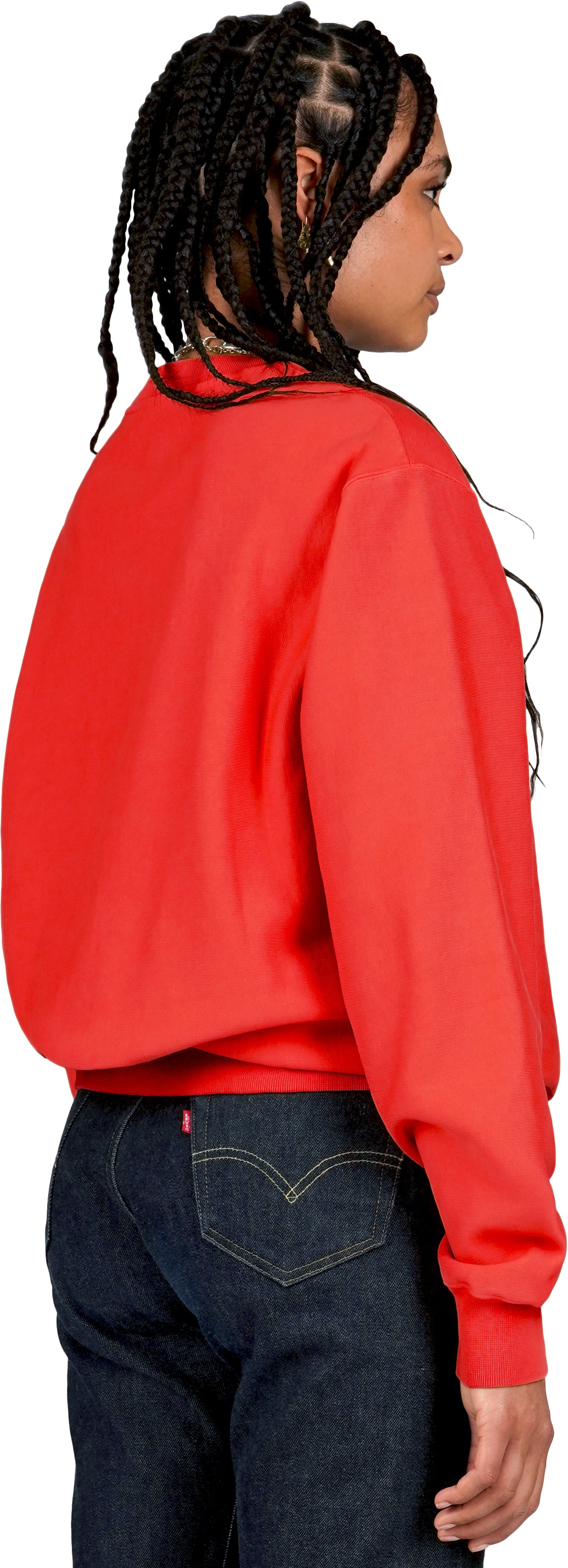 Classic Sweatshirt Crossgrain, Scarlet Sol