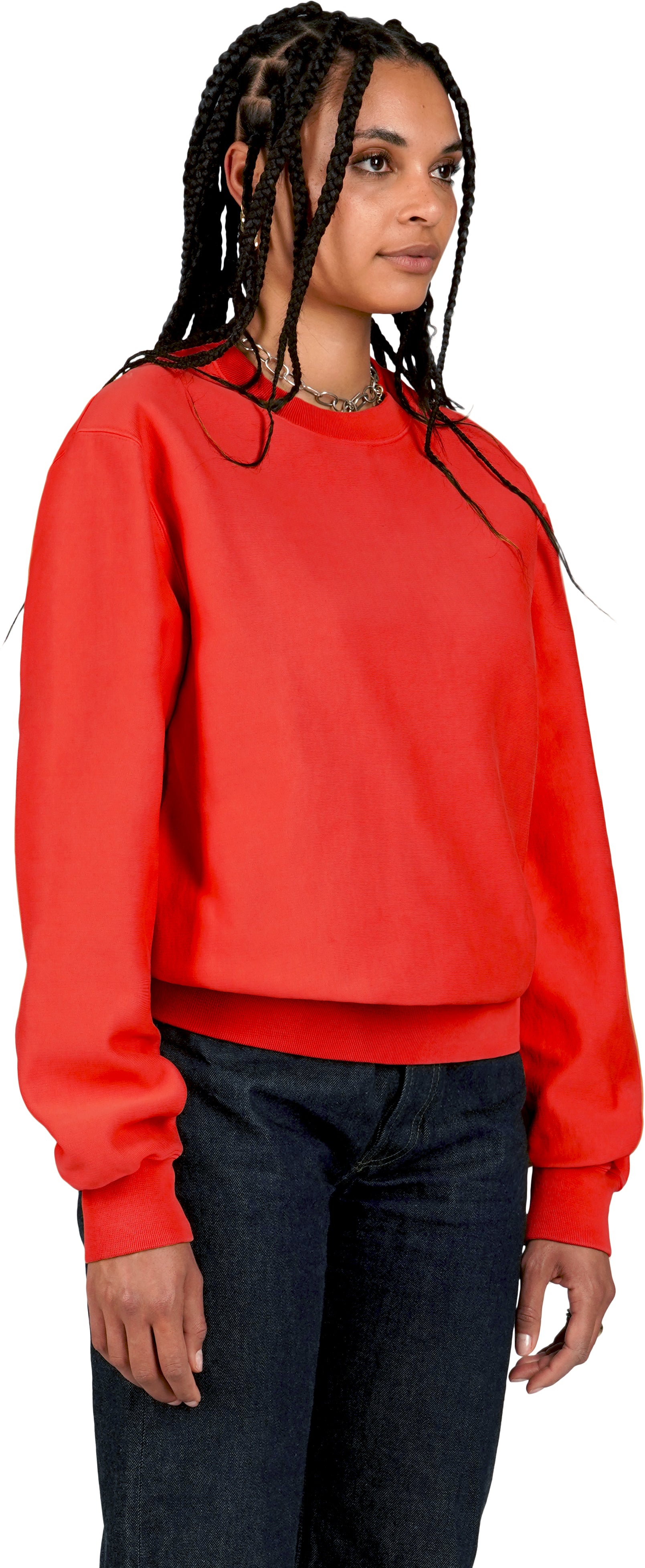 Classic Sweatshirt Crossgrain, Scarlet Sol