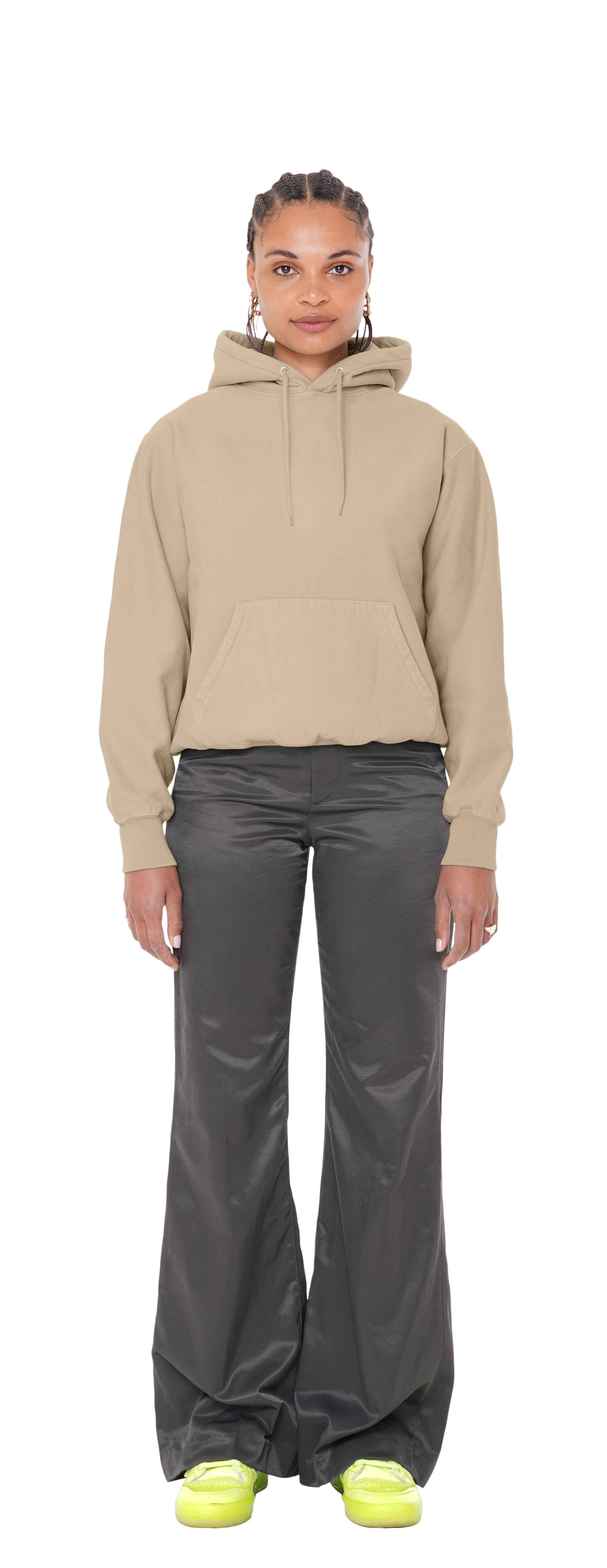 Classic Hoodie Crossgrain, Burnt Sand