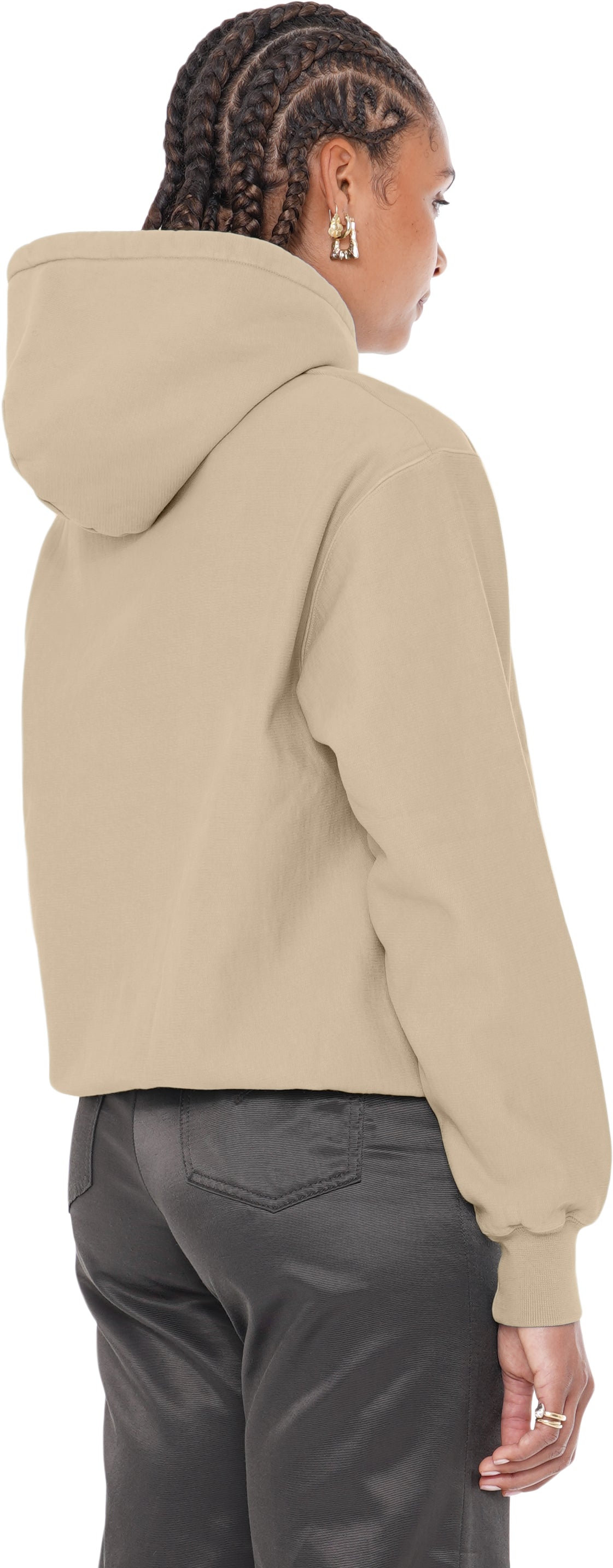 Classic Hoodie Crossgrain, Burnt Sand