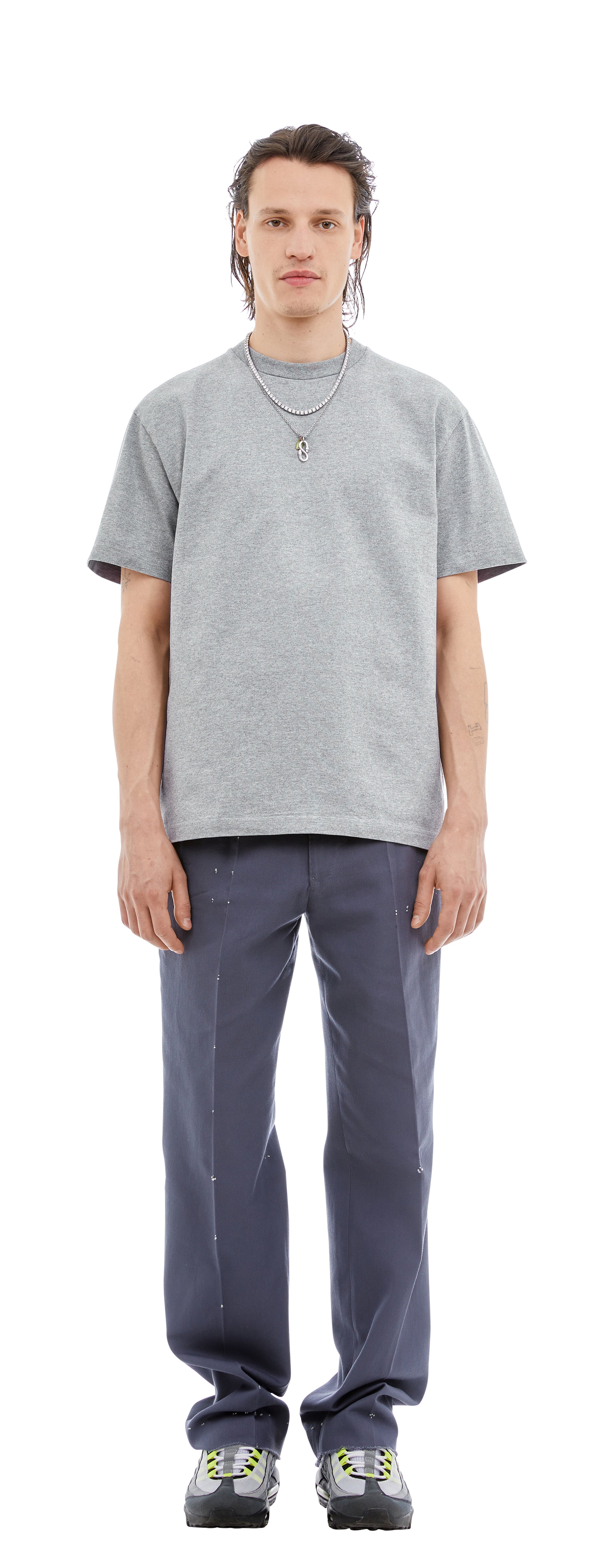 Boxy T-Shirt, Grey Mescla
