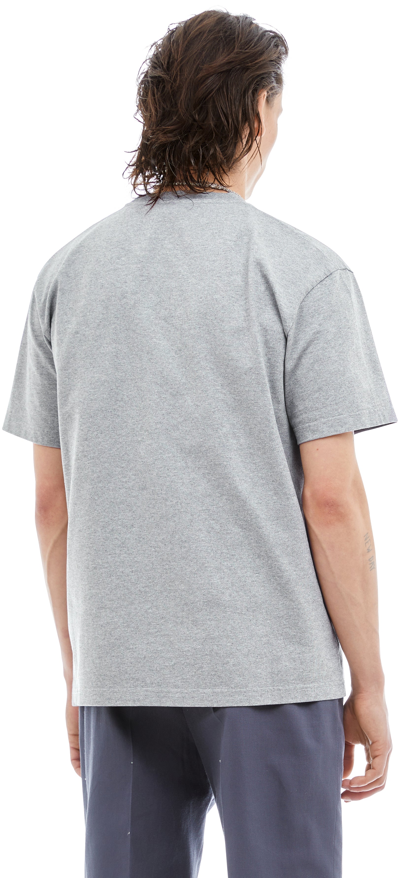 Boxy T-Shirt, Grey Mescla
