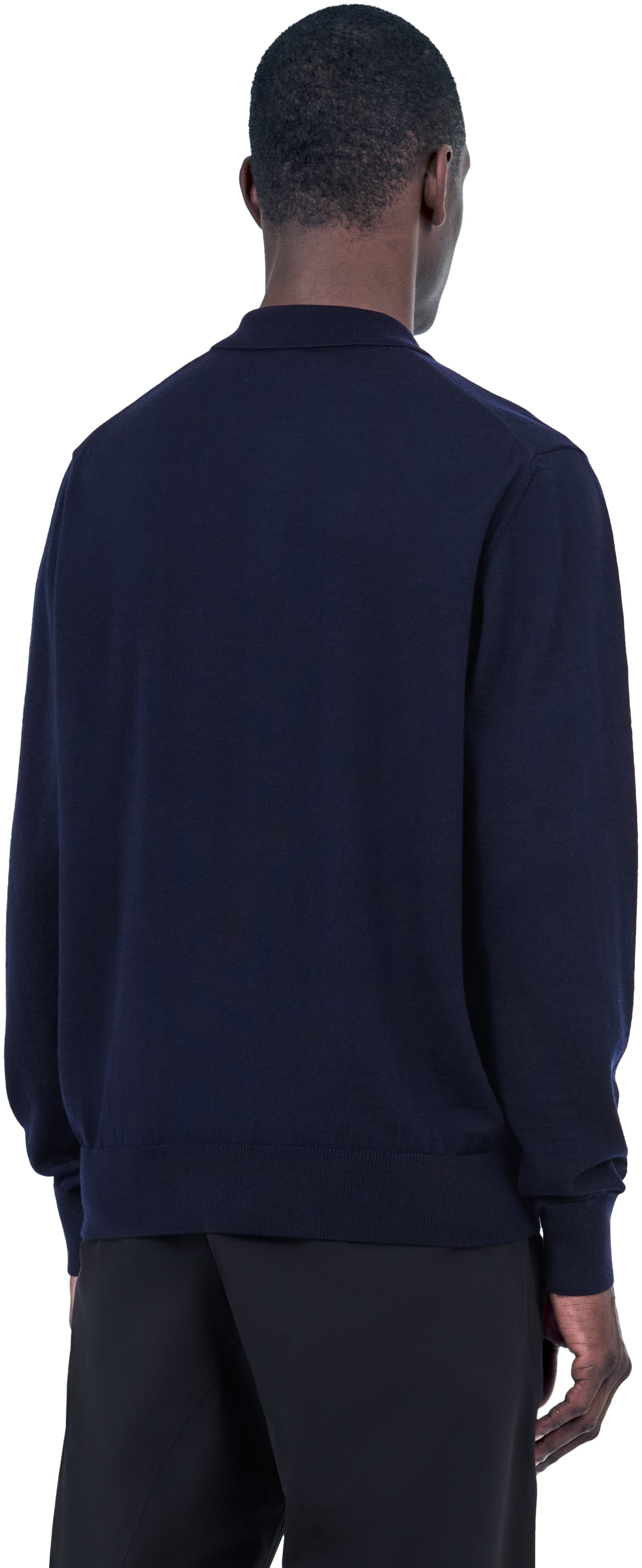 Longsleeve Polo, Dark Navy