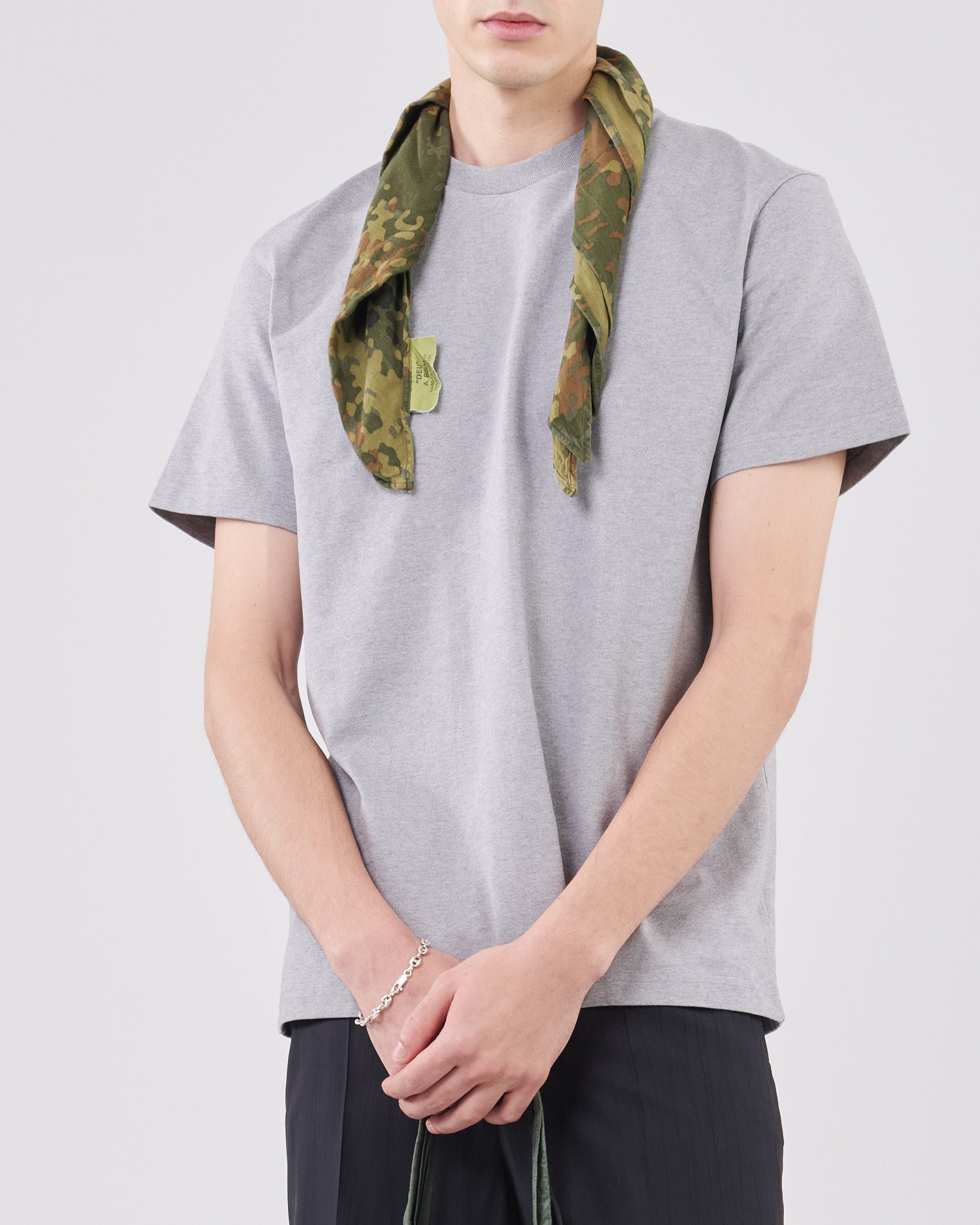 Boxy T-Shirt, Grey Mescla
