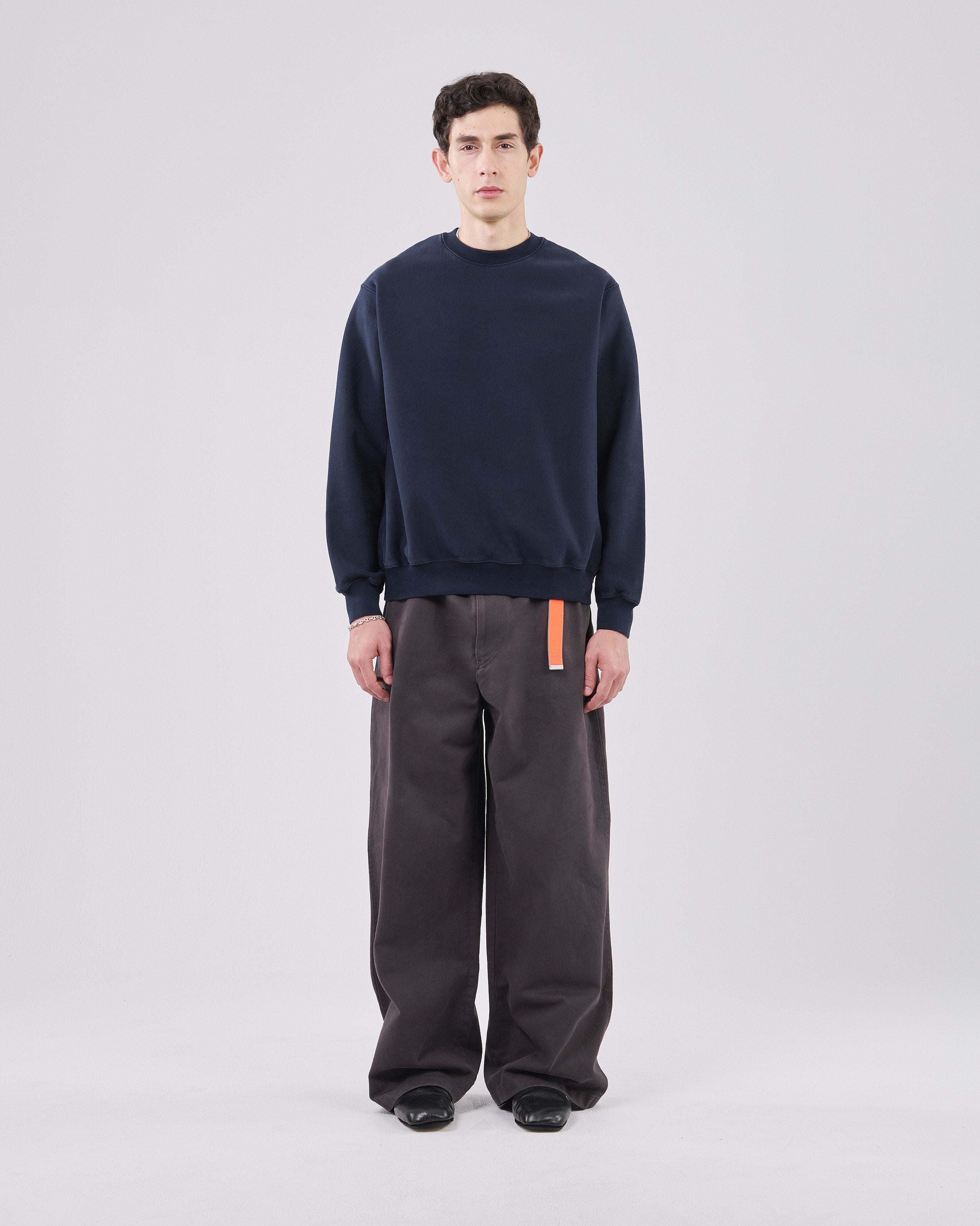 Classic Sweatshirt Crossgrain, Dark Navy