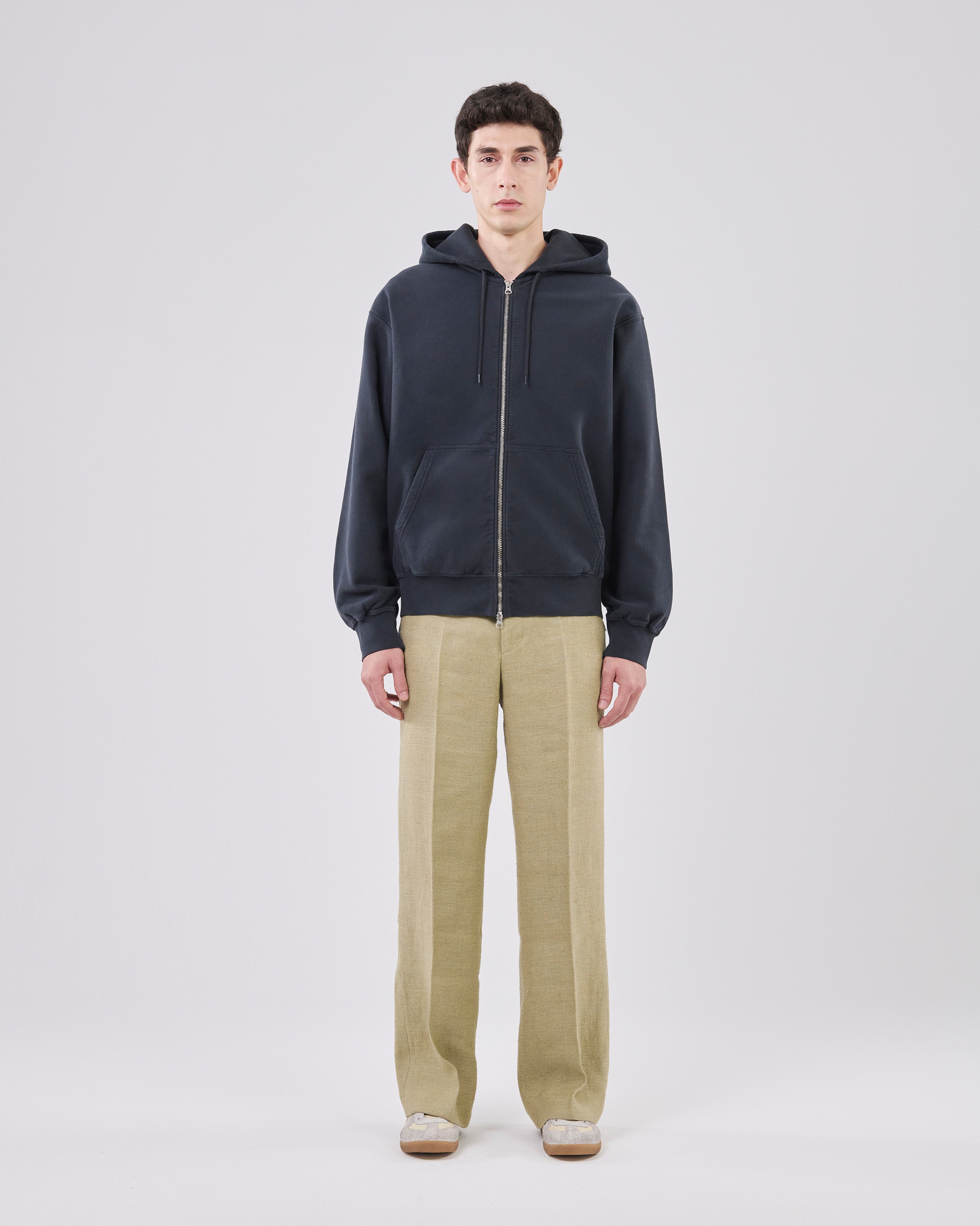Zip Hoodie Crossgrain 310, True Black