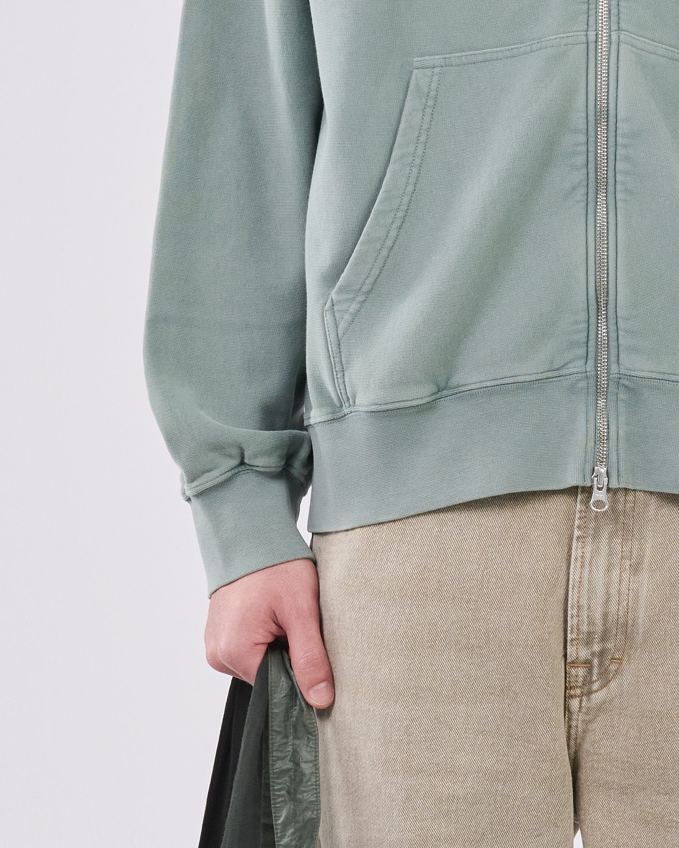 Zip Hoodie Crossgrain 310, Hazy Sage