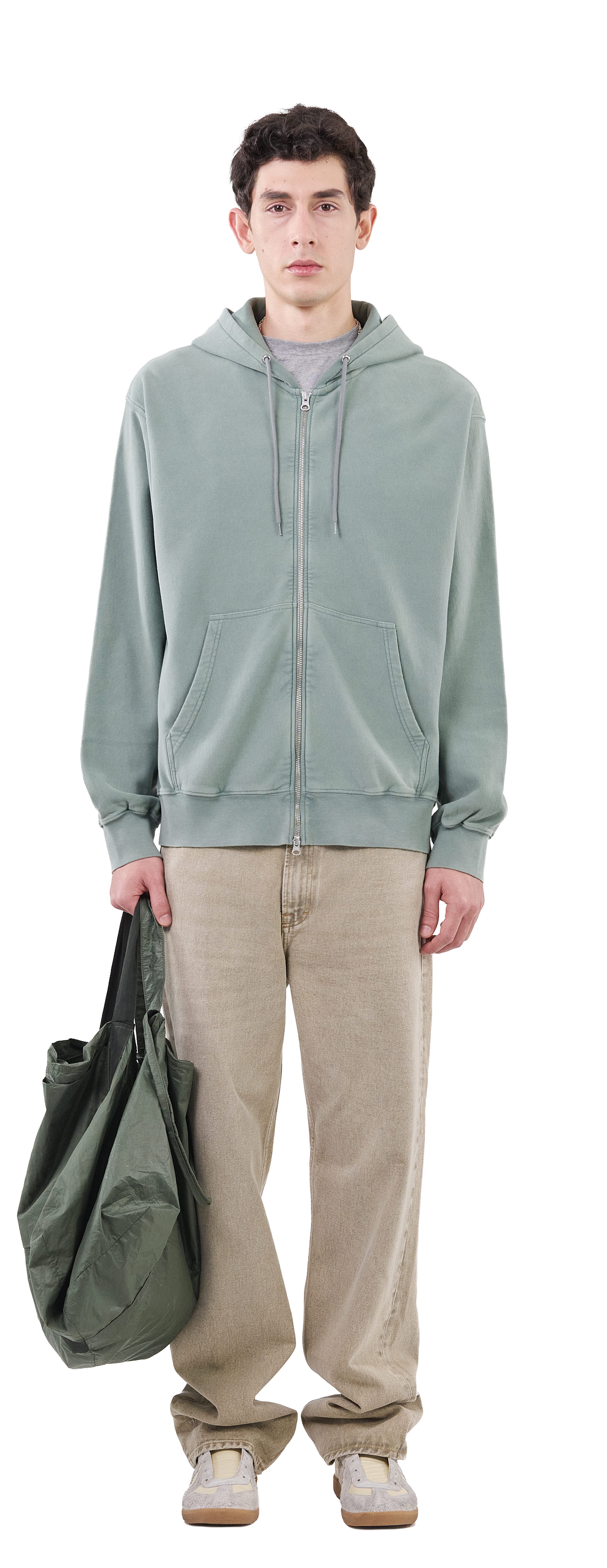 Zip Hoodie Crossgrain 310, Hazy Sage