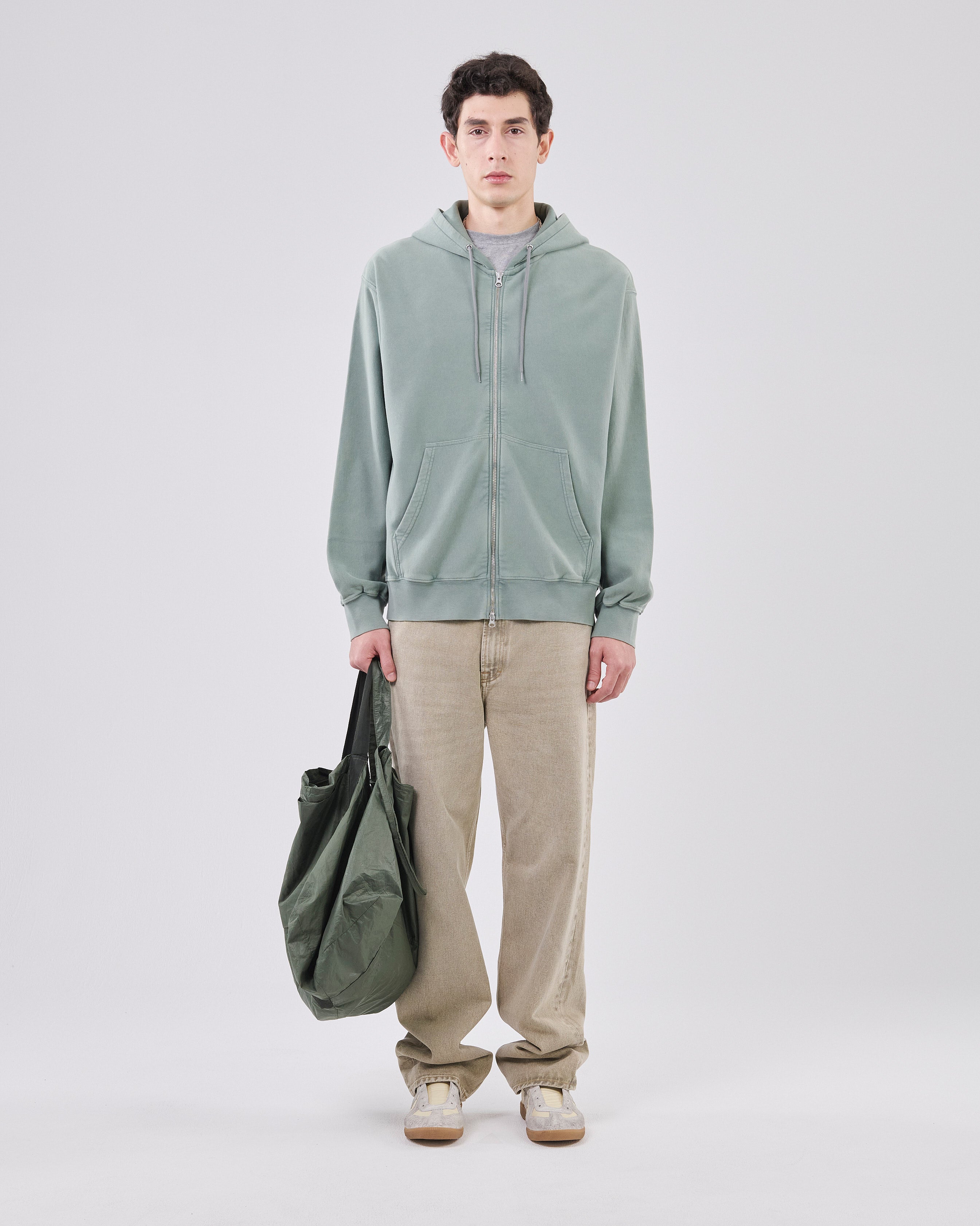 Zip Hoodie Crossgrain 310, Hazy Sage