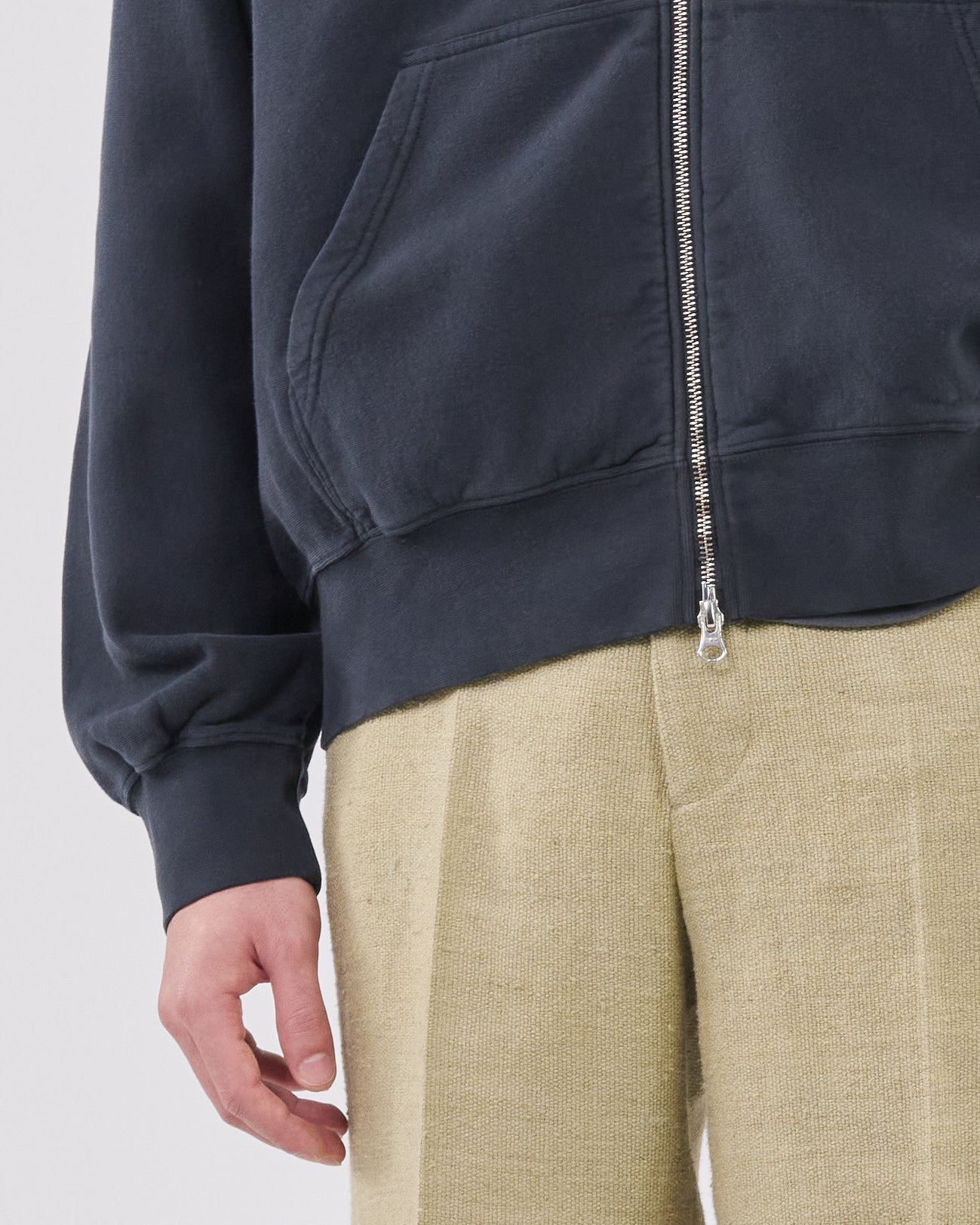Zip Hoodie Crossgrain 310, True Black