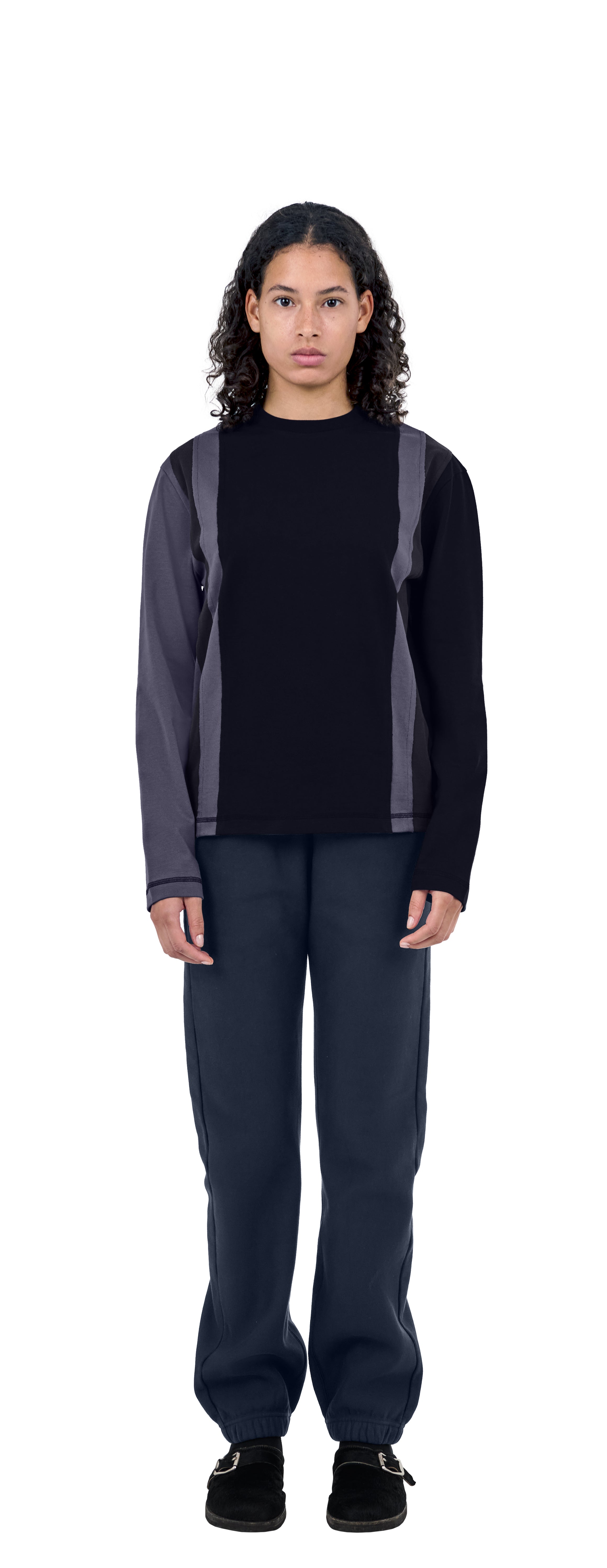 Boxy Longsleeve Patchwork, Ocean Puzzle