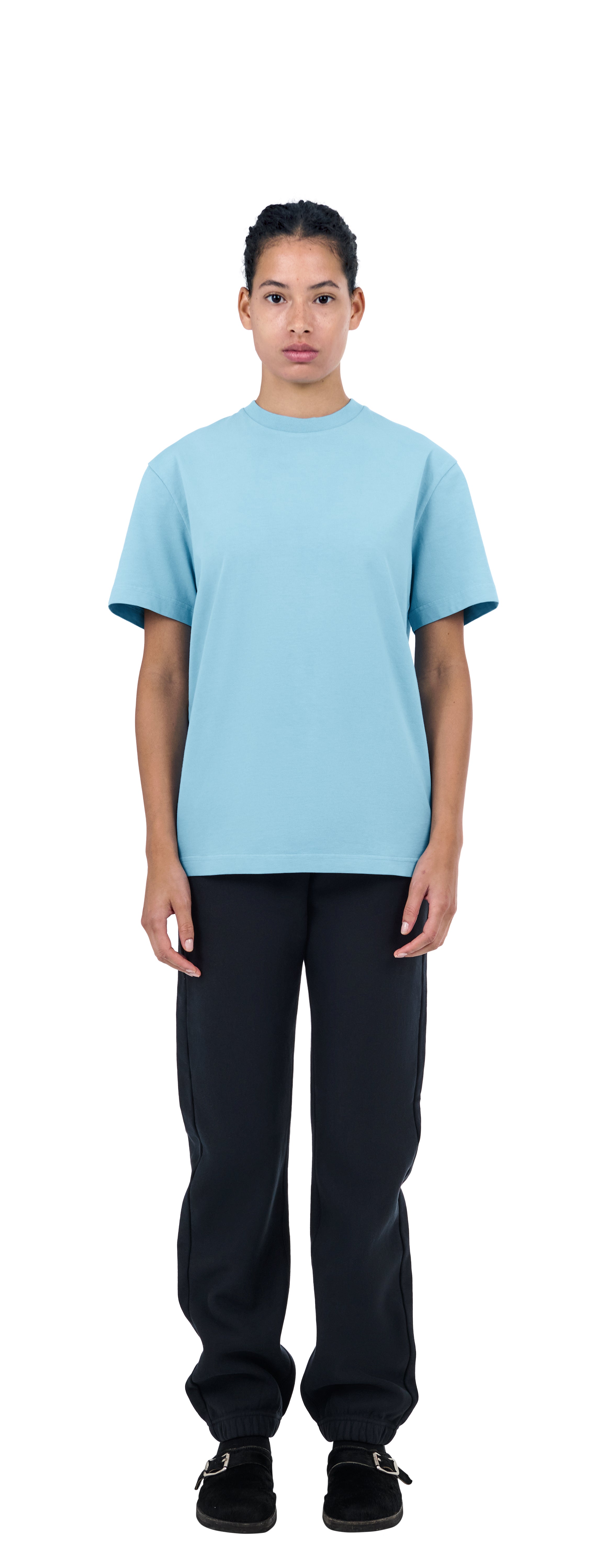 Boxy T-Shirt, Blue Lagoa
