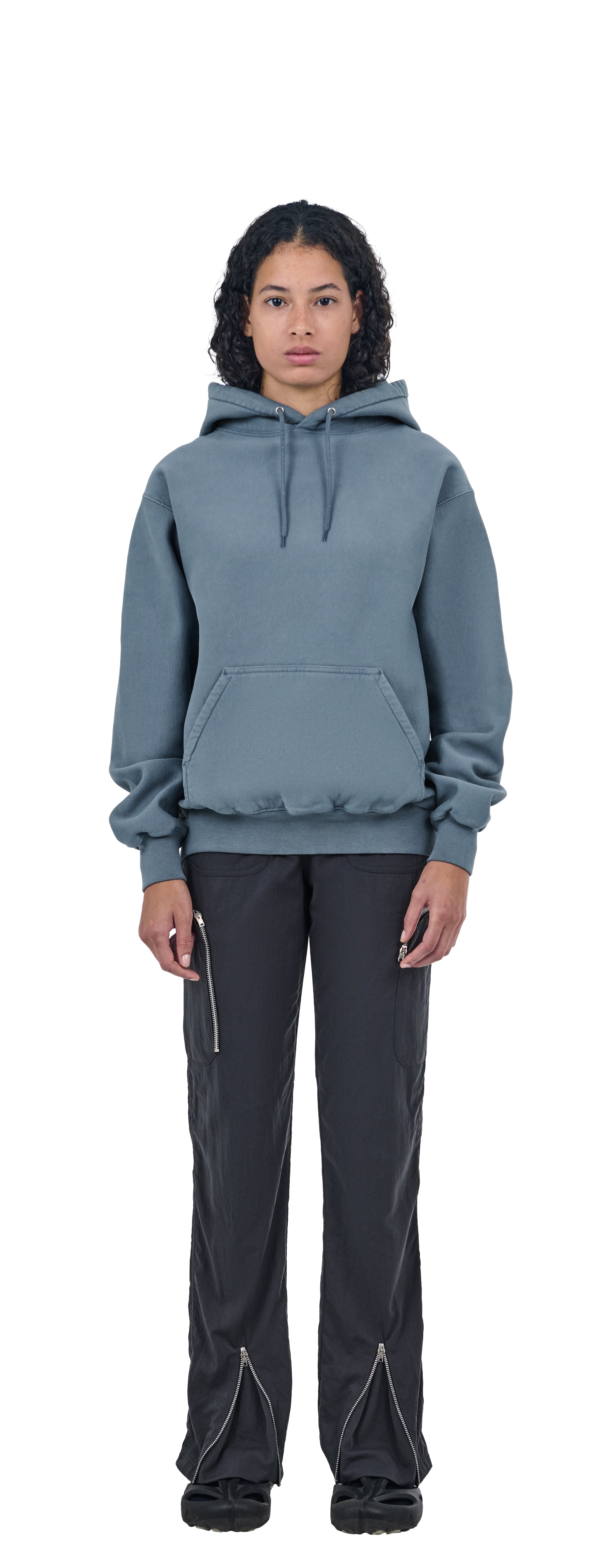 Classic Hoodie Crossgrain, Blue Slate