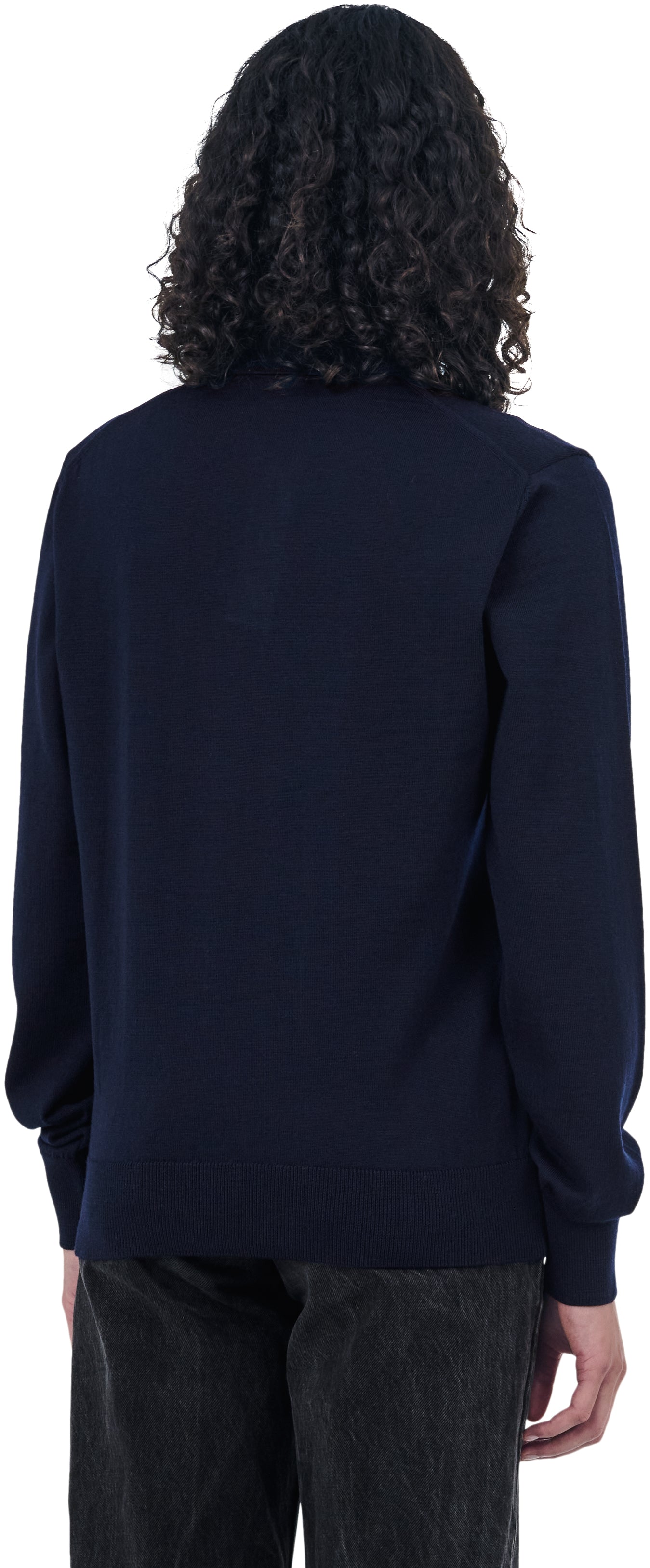 Longsleeve Polo, Dark Navy