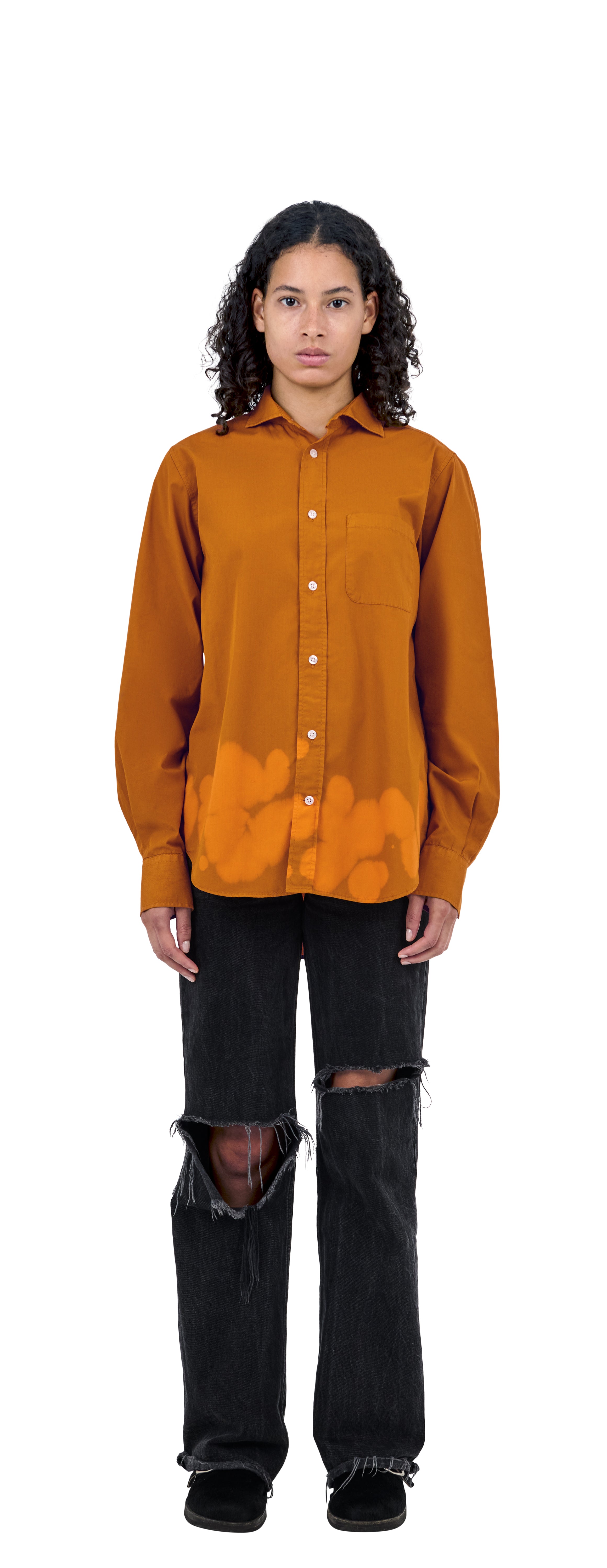 Shark Collar Shirt, Amber Ash
