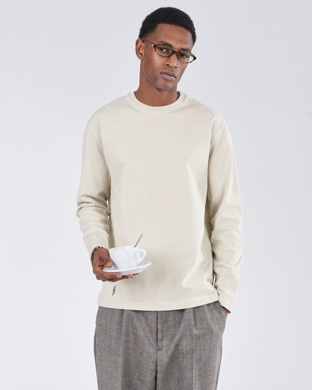 Boxy Longsleeve, Clay Dust