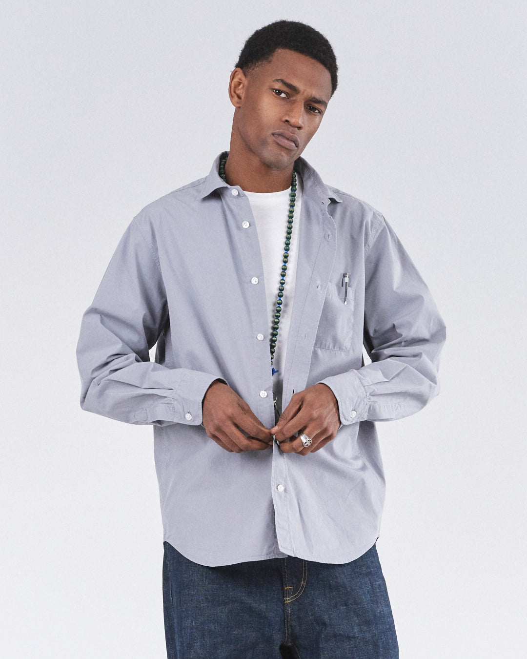 Shark Collar Shirt, Cimento