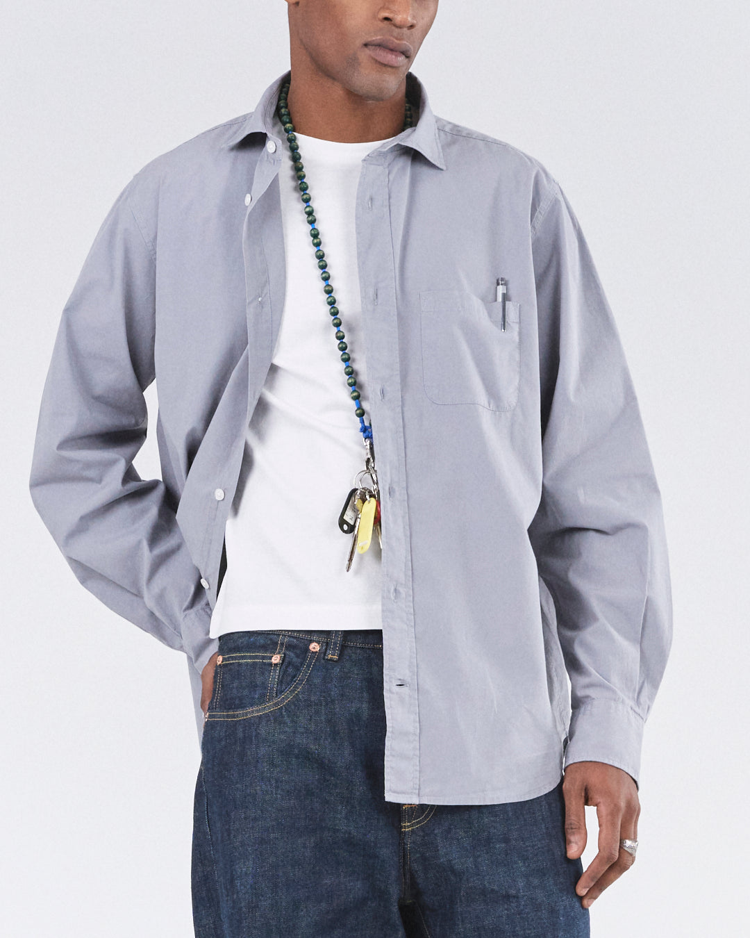 Shark Collar Shirt, Cimento