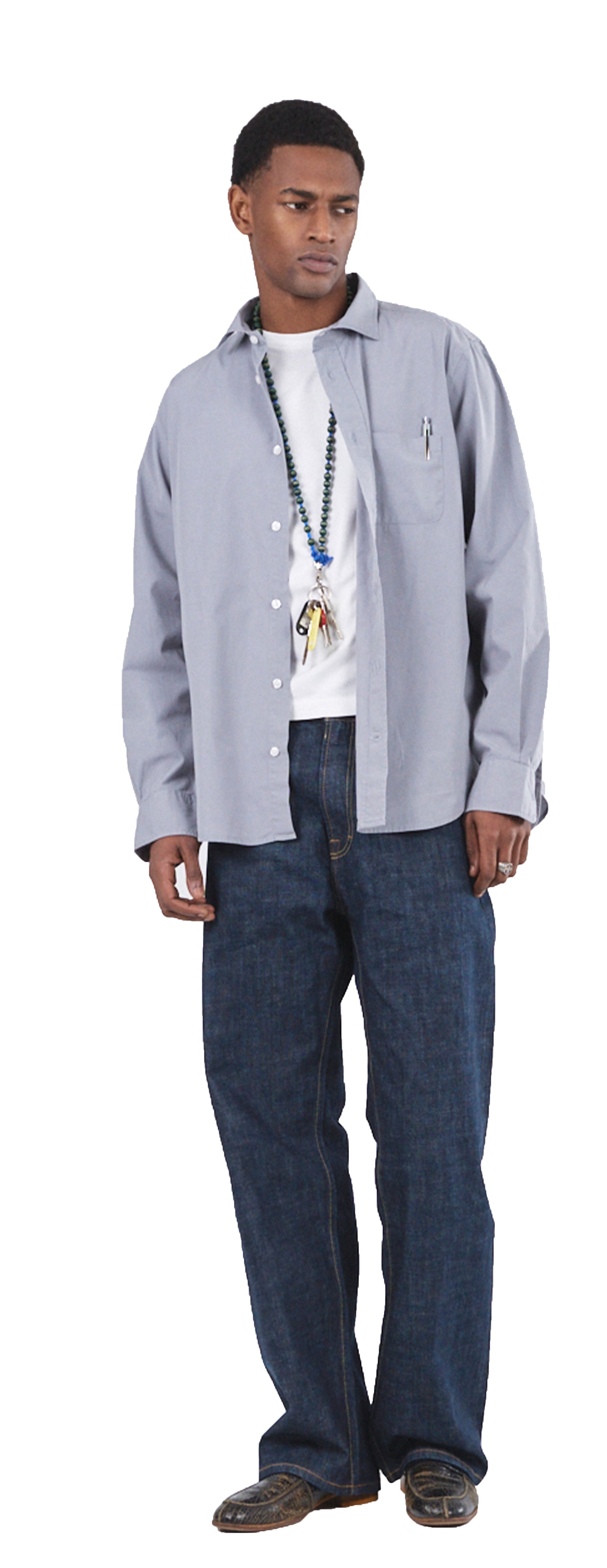 Shark Collar Shirt, Cimento