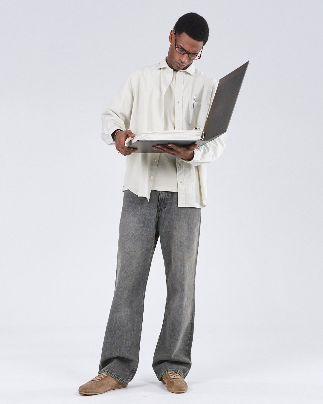 Shark Collar Shirt, Clay Dust