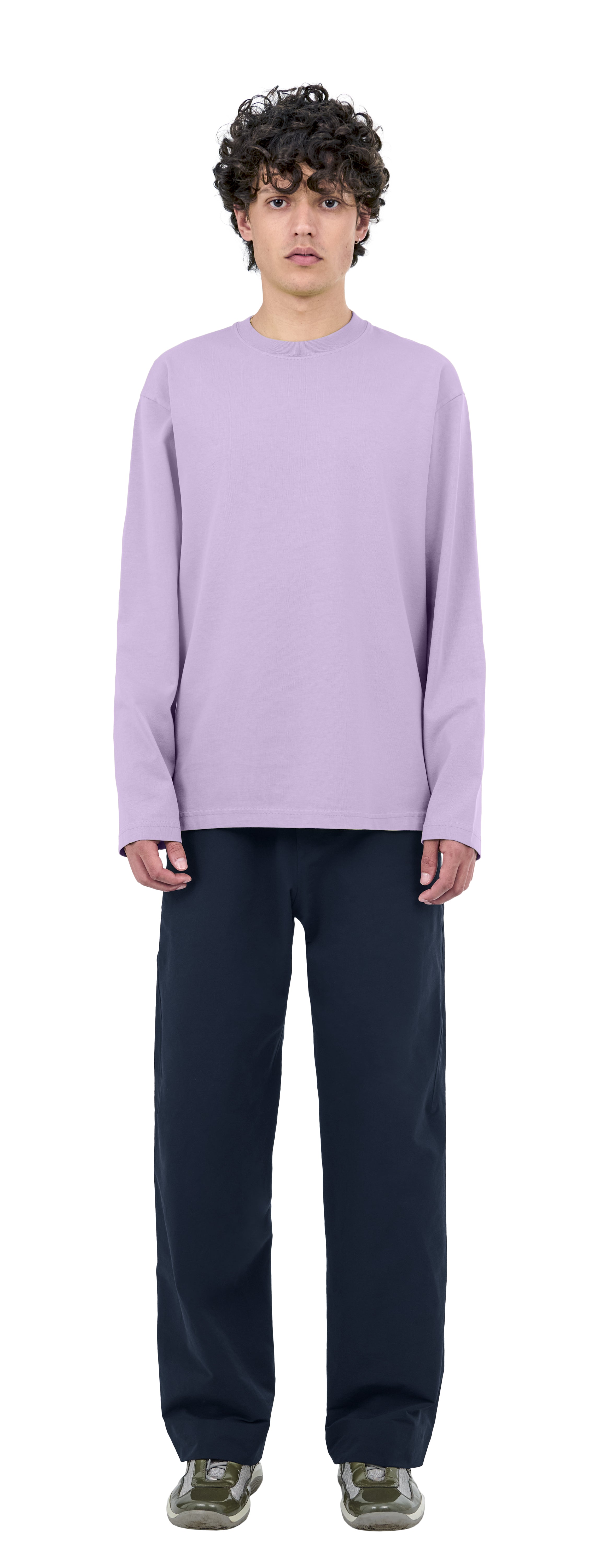 Boxy Longsleeve, Violet Iris