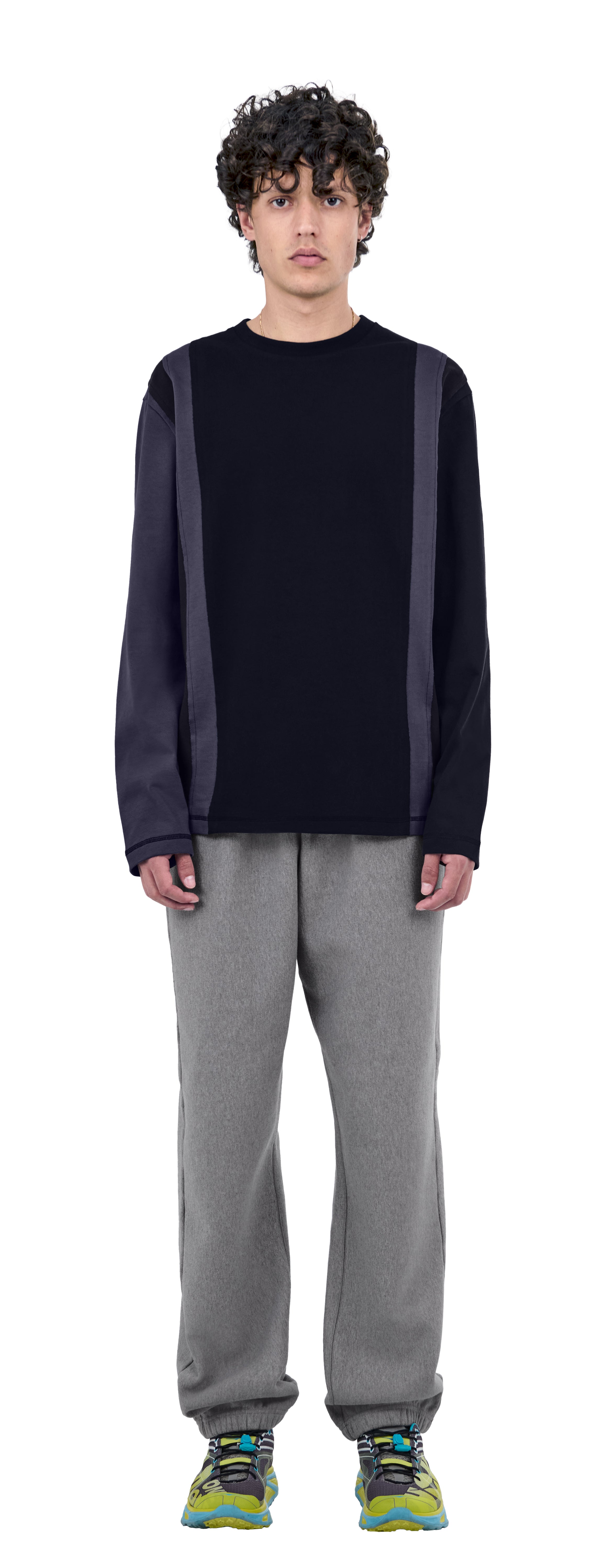 Boxy Longsleeve Patchwork, Ocean Puzzle
