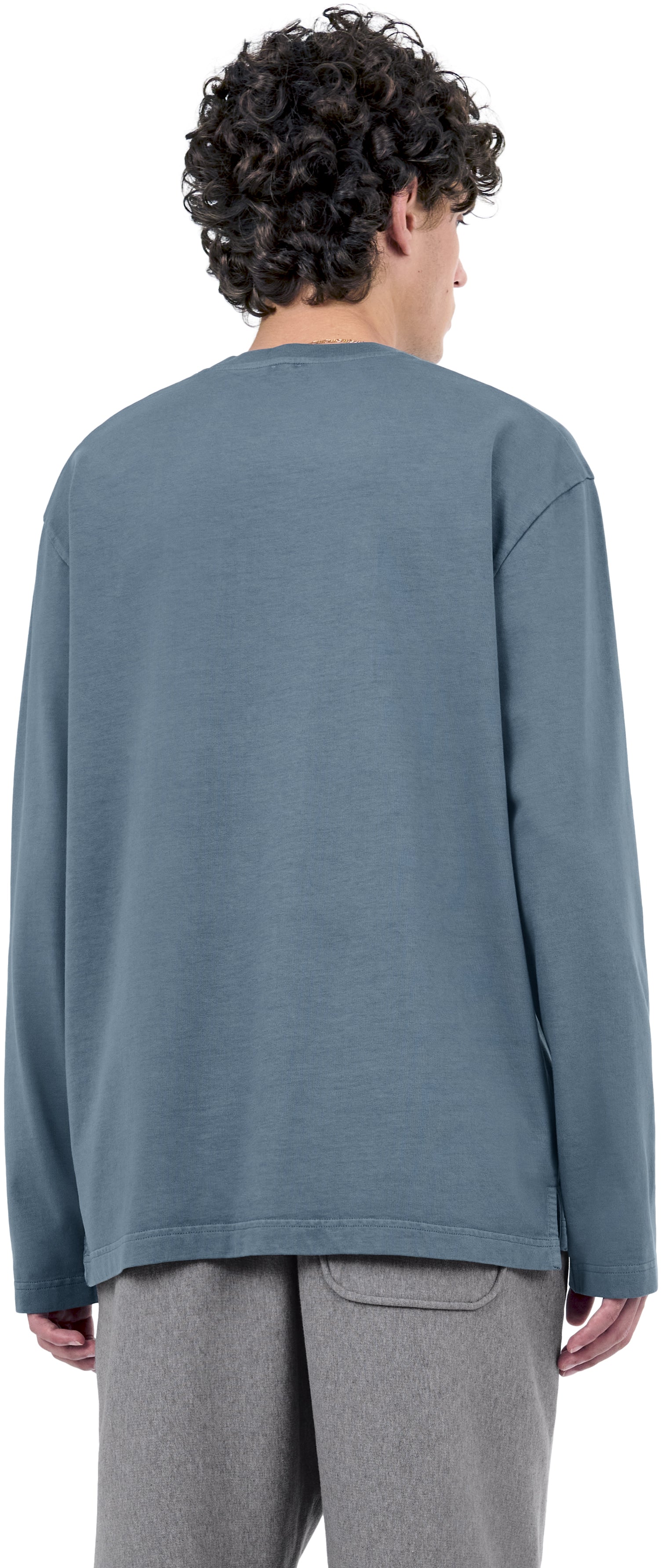 Boxy Longsleeve, Blue Slate