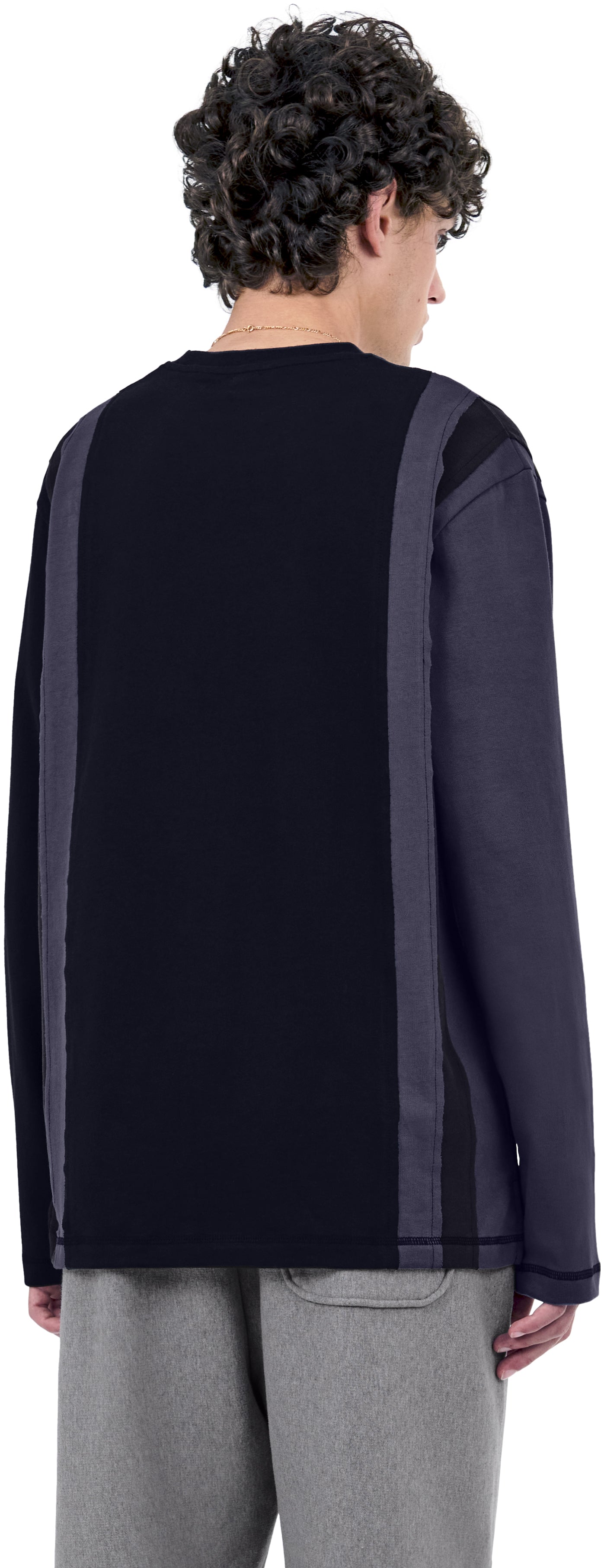 Boxy Longsleeve Patchwork, Ocean Puzzle
