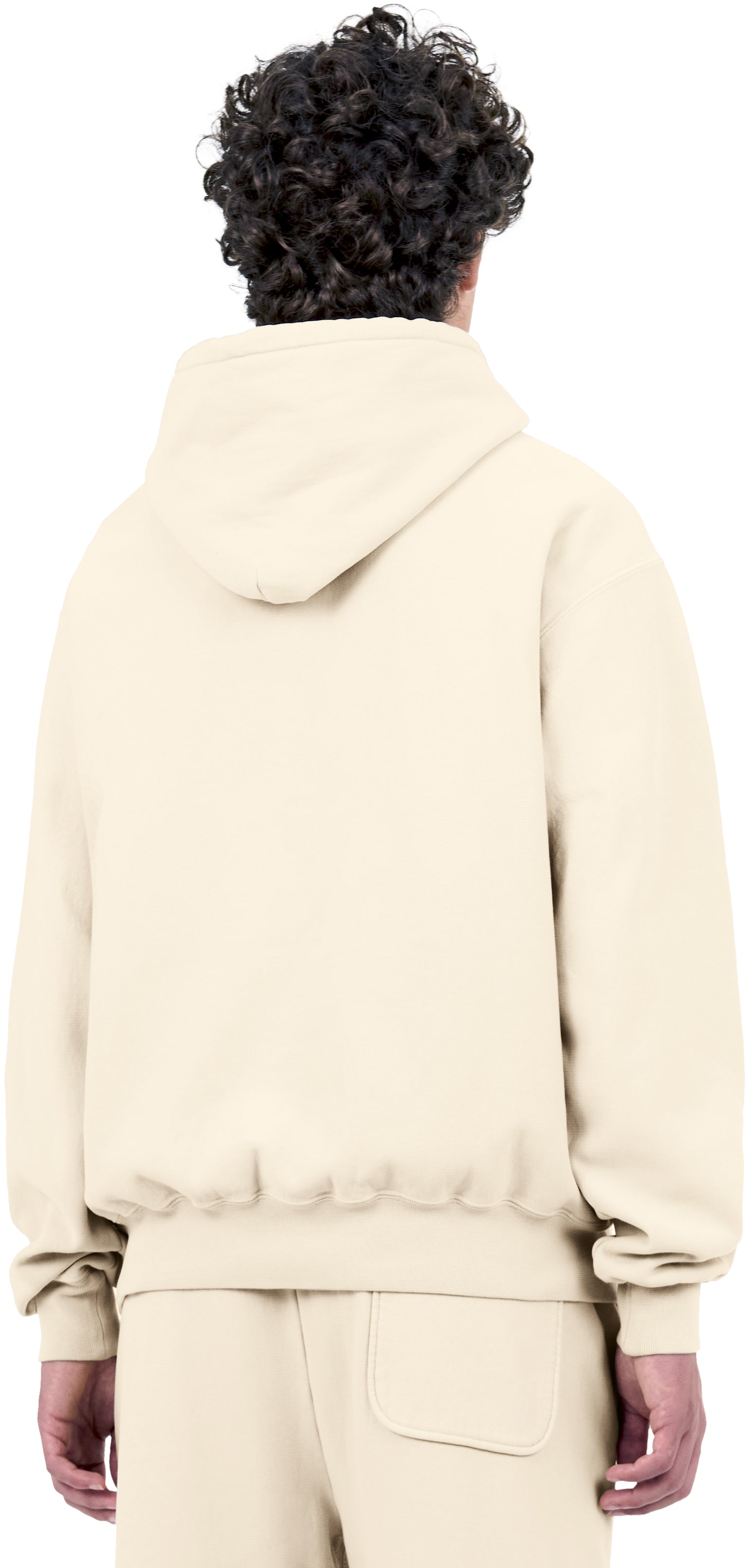 Classic Hoodie Crossgrain, Ivory