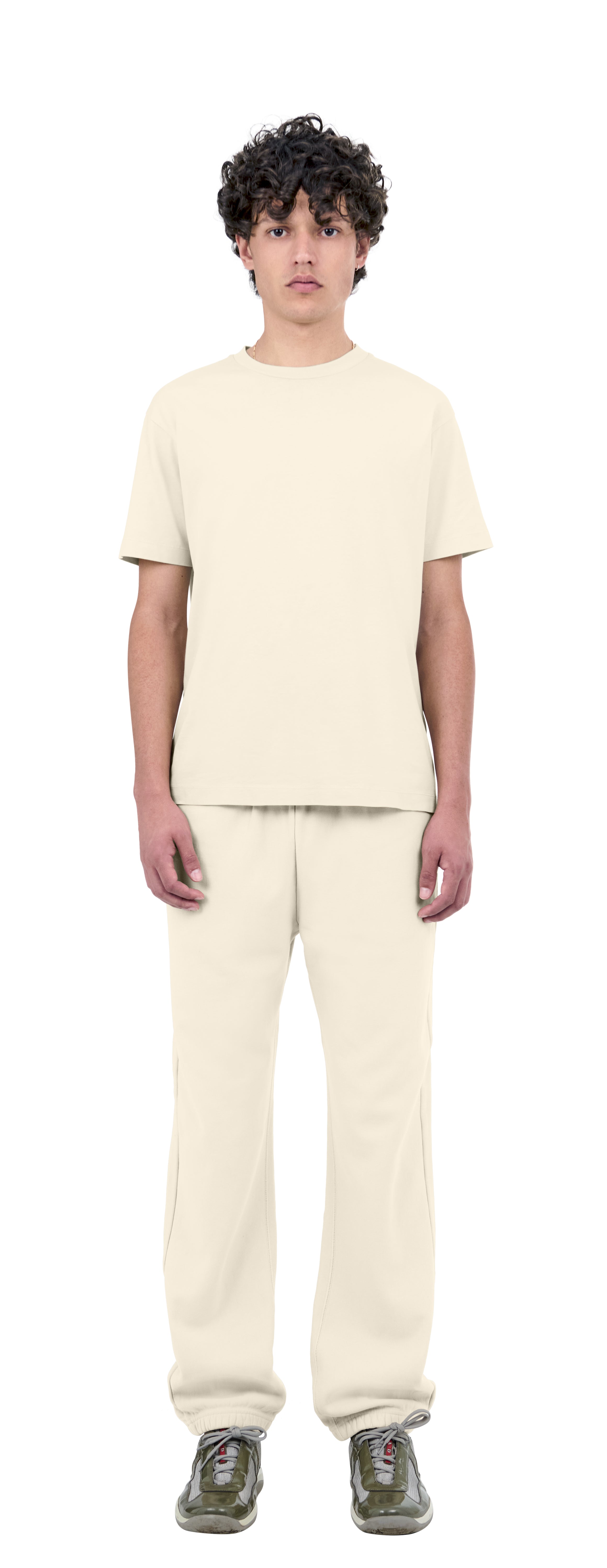 Classic Sweatpants Crossgrain, Ivory