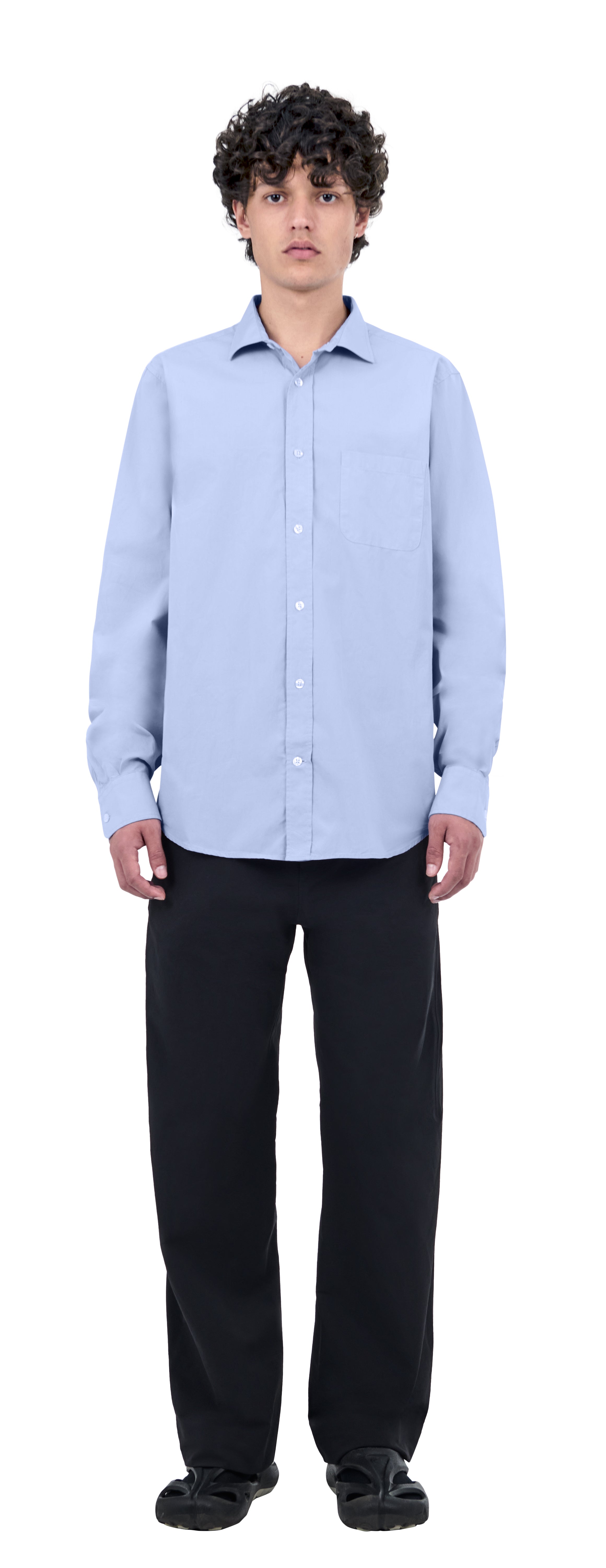 Shark Collar Shirt, Bluebell