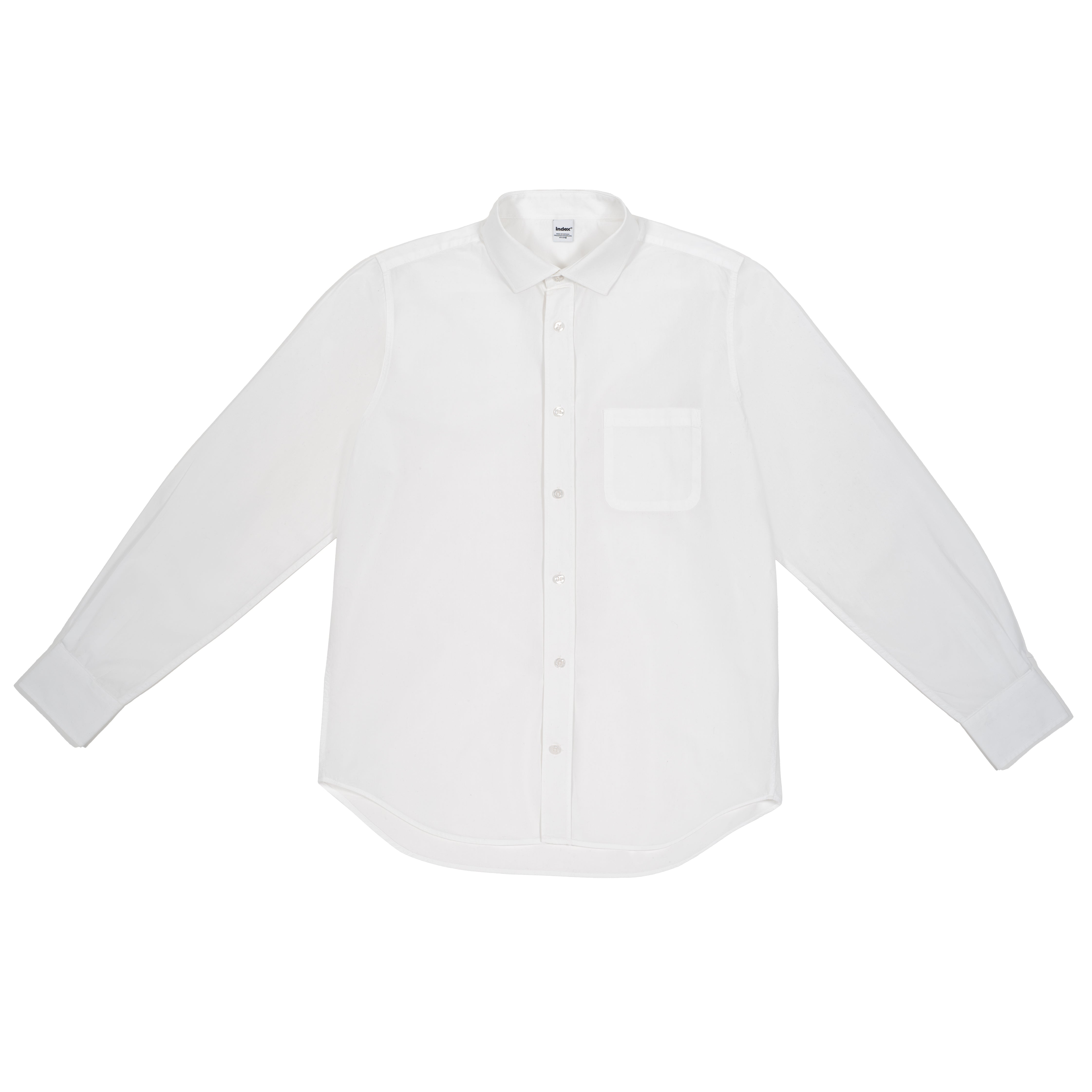 Shark Collar Shirt, True White