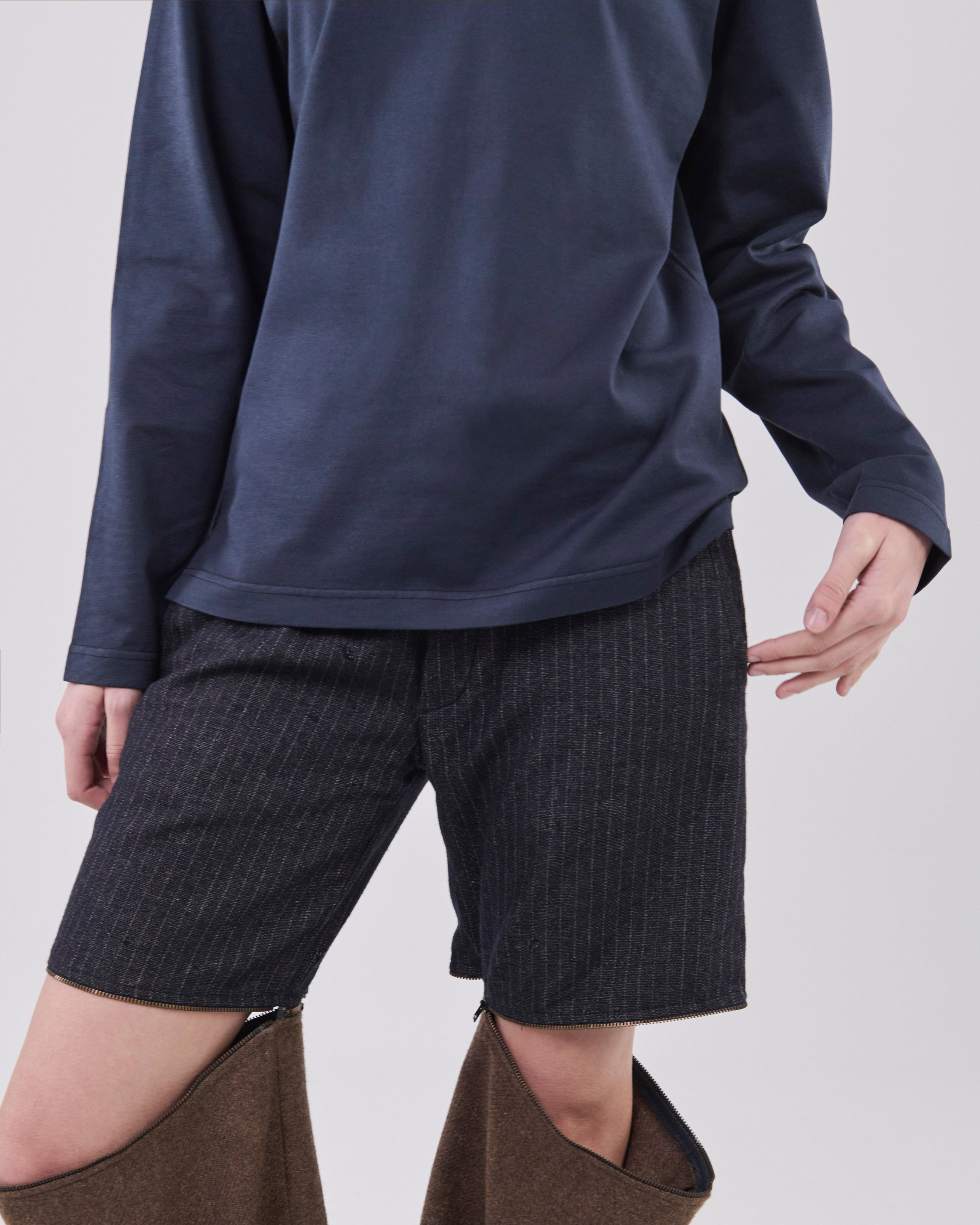 Boxy Longsleeve, Dark Navy