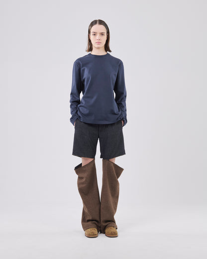 Boxy Longsleeve, Dark Navy