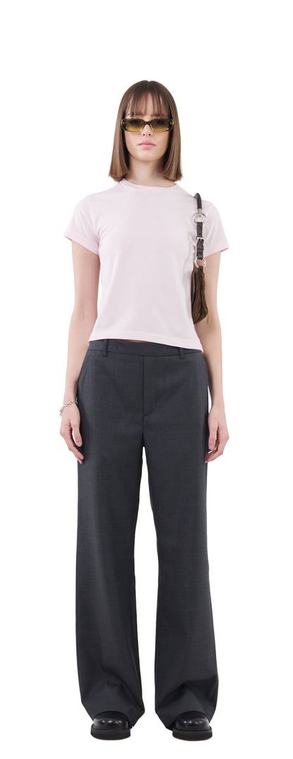 Cropped T-Shirt, Pink Veil
