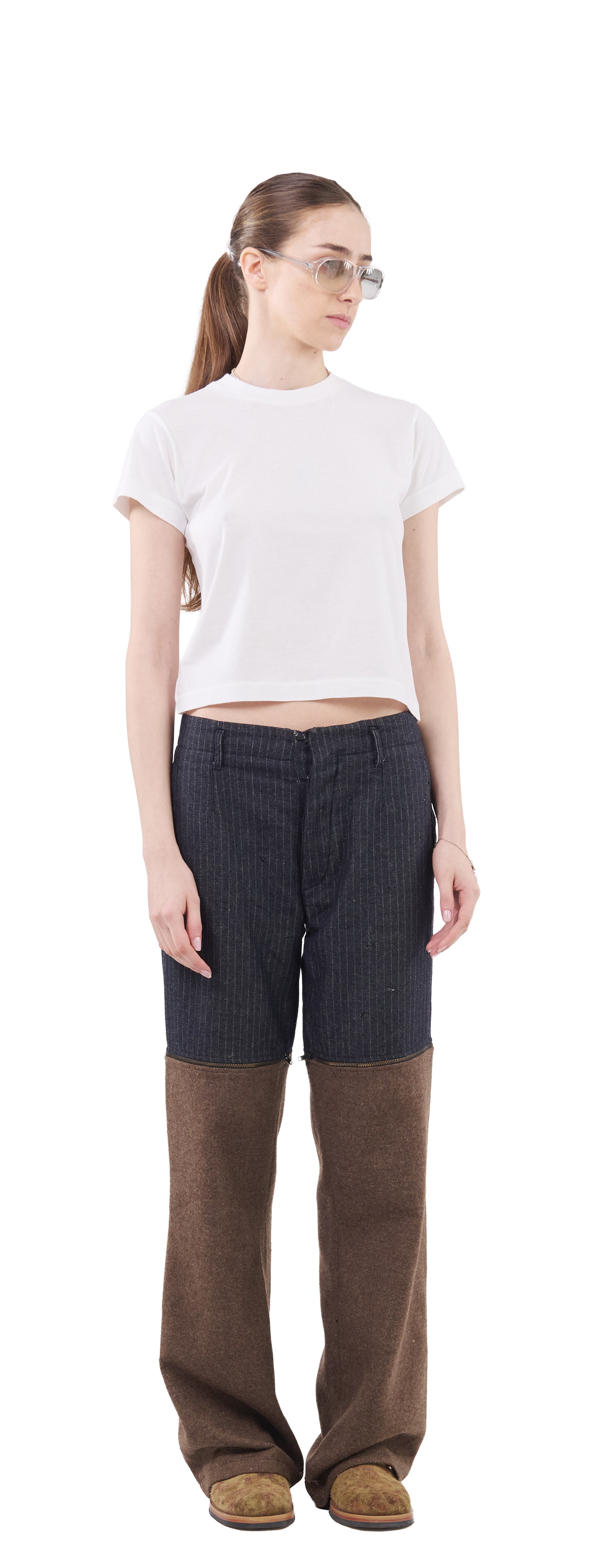 Cropped T-Shirt, True White
