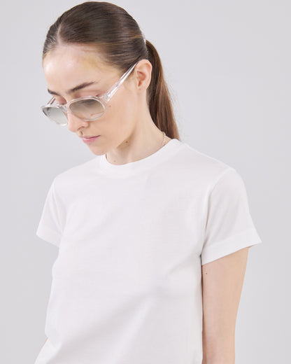 Cropped T-Shirt, True White