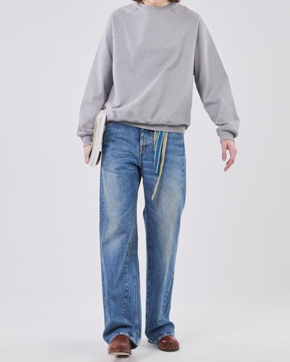Raglan Sweatshirt, Grey Mescla