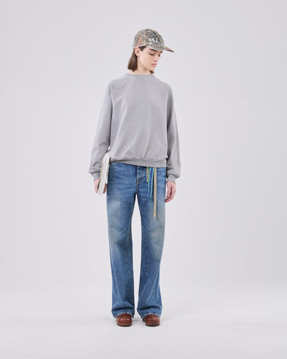 Raglan Sweatshirt, Grey Mescla