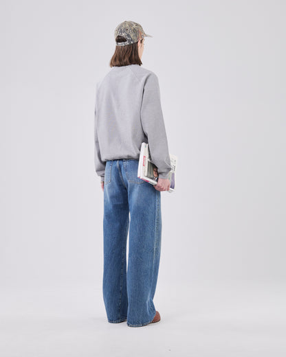 Raglan Sweatshirt, Grey Mescla