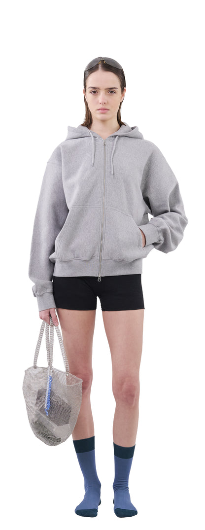 Zip Hoodie Crossgrain 310, Grey Mescla