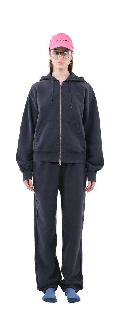 Zip Hoodie Crossgrain 310, True Black