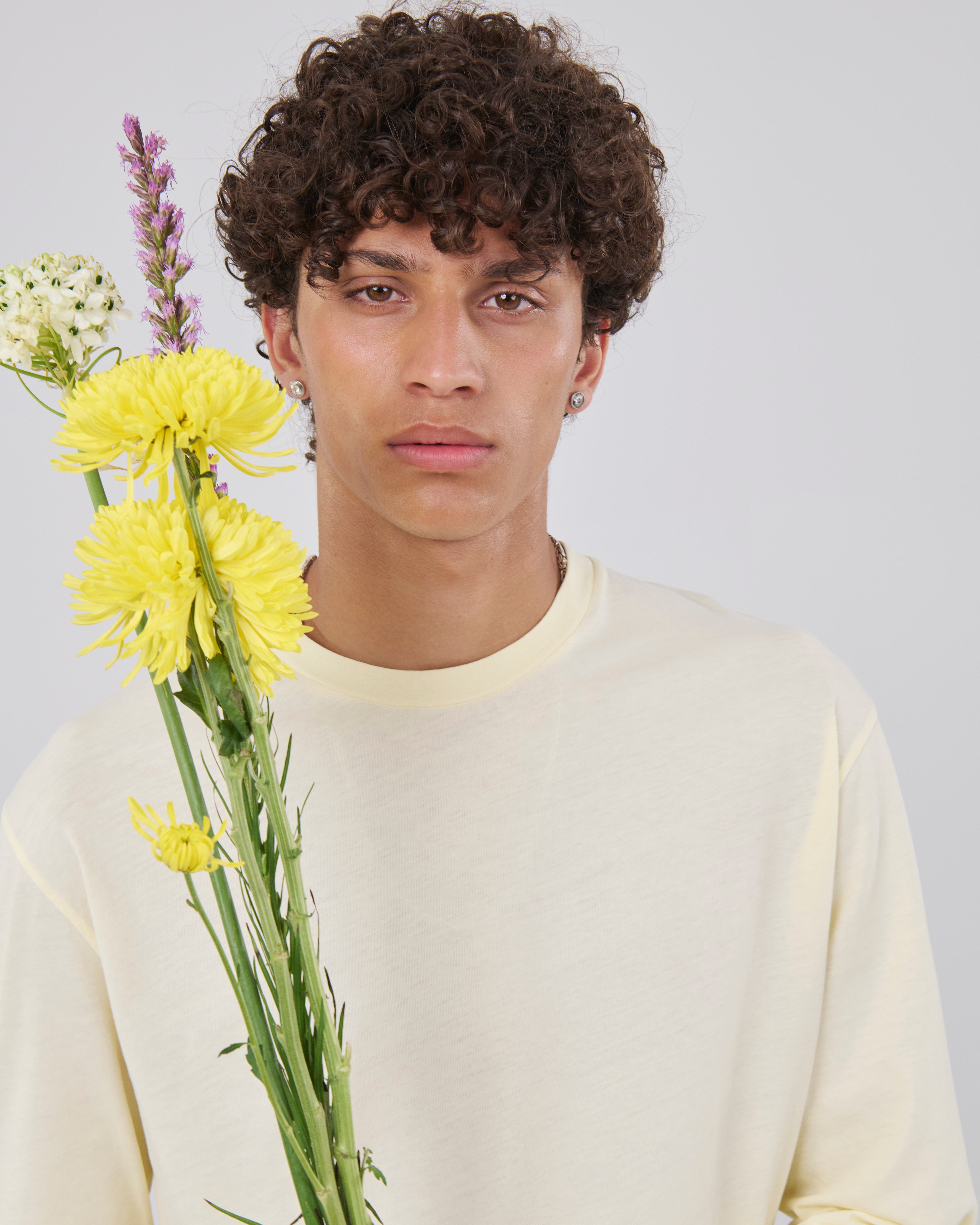 Boxy Longsleeve 135, Lemon Peel