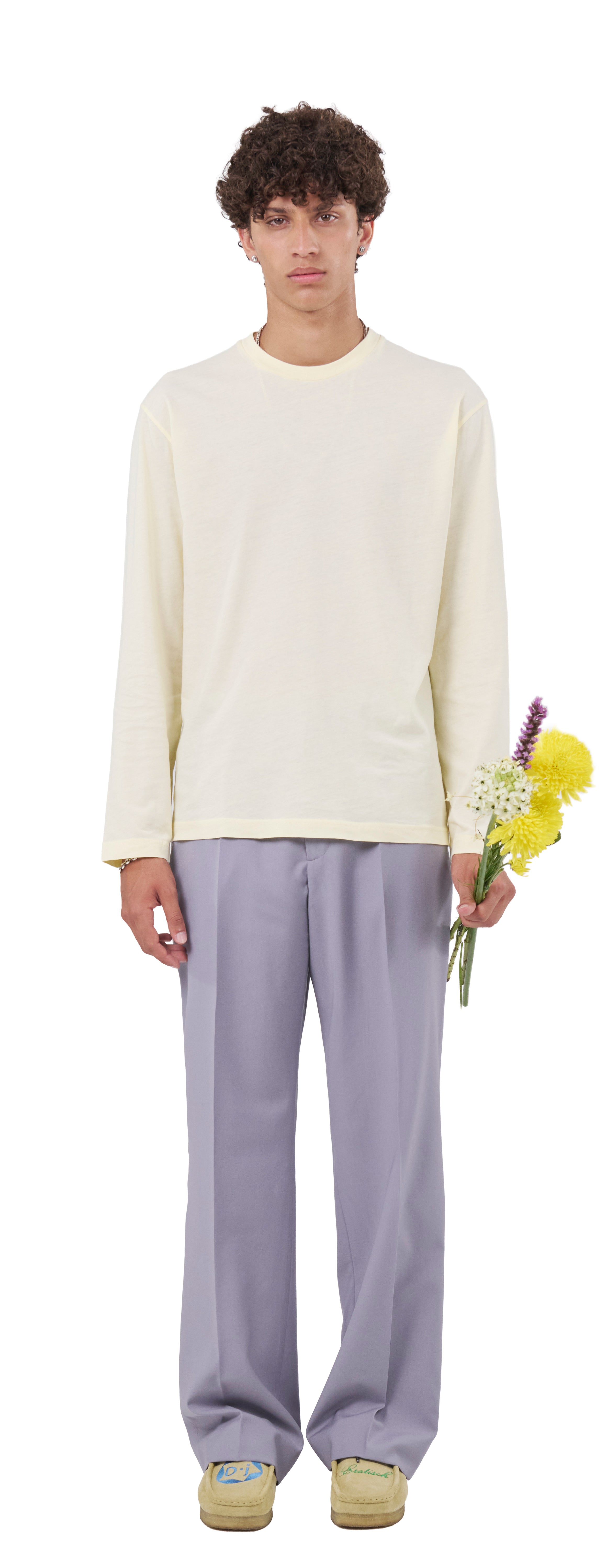 Boxy Longsleeve 135, Lemon Peel