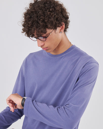Boxy Longsleeve 135, Blue Steel