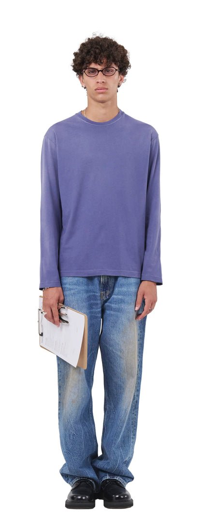 Boxy Longsleeve 135, Blue Steel