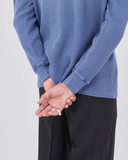Waffle Longsleeve , Blue Steel